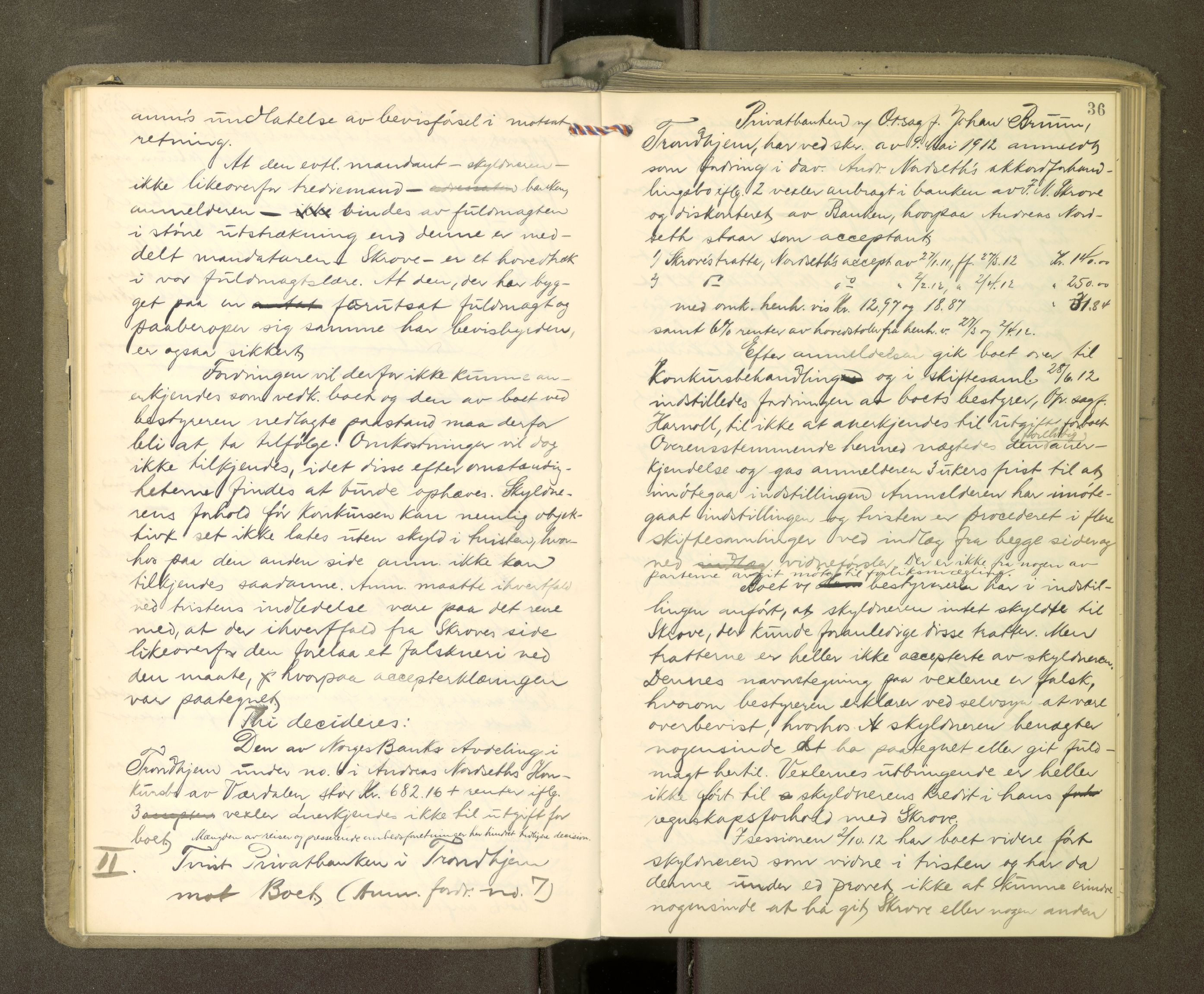 Stjør- og Verdal sorenskriveri, AV/SAT-A-4167/1/3/3B/L0012: Skifteforhandlingsprotokoll, 1912-1919, p. 36
