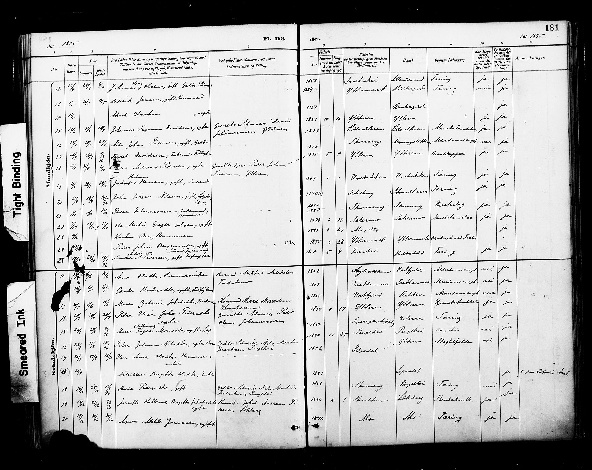 Ministerialprotokoller, klokkerbøker og fødselsregistre - Nordland, SAT/A-1459/827/L0401: Parish register (official) no. 827A13, 1887-1905, p. 181