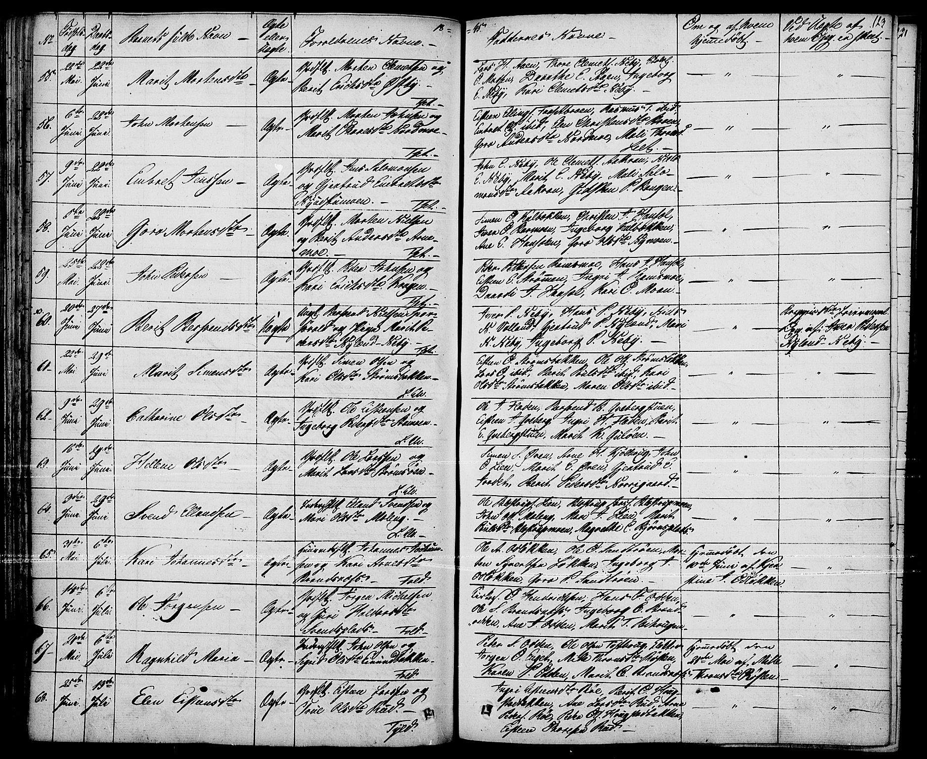 Tynset prestekontor, AV/SAH-PREST-058/H/Ha/Haa/L0019: Parish register (official) no. 19, 1829-1847, p. 123