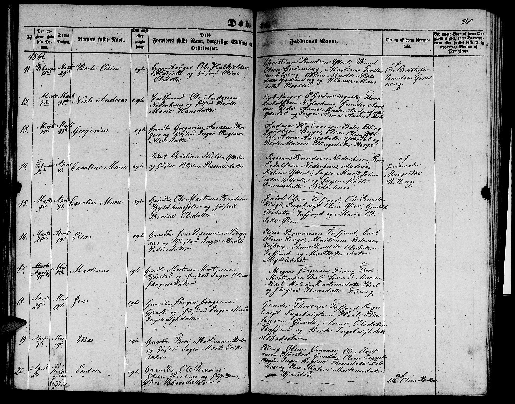 Ministerialprotokoller, klokkerbøker og fødselsregistre - Møre og Romsdal, AV/SAT-A-1454/519/L0261: Parish register (copy) no. 519C02, 1854-1867, p. 38