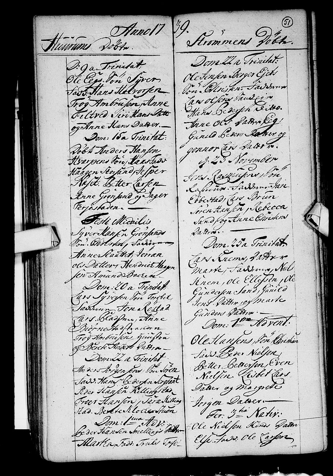 Hurum kirkebøker, SAKO/A-229/F/Fa/L0002: Parish register (official) no. 2, 1733-1757, p. 51