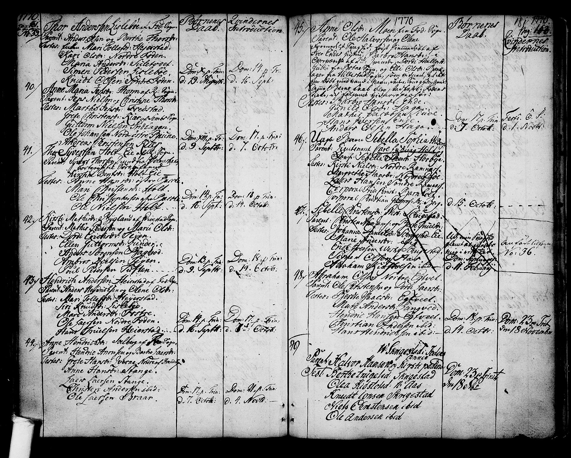 Ramnes kirkebøker, AV/SAKO-A-314/F/Fa/L0001: Parish register (official) no. I 1, 1732-1774, p. 181