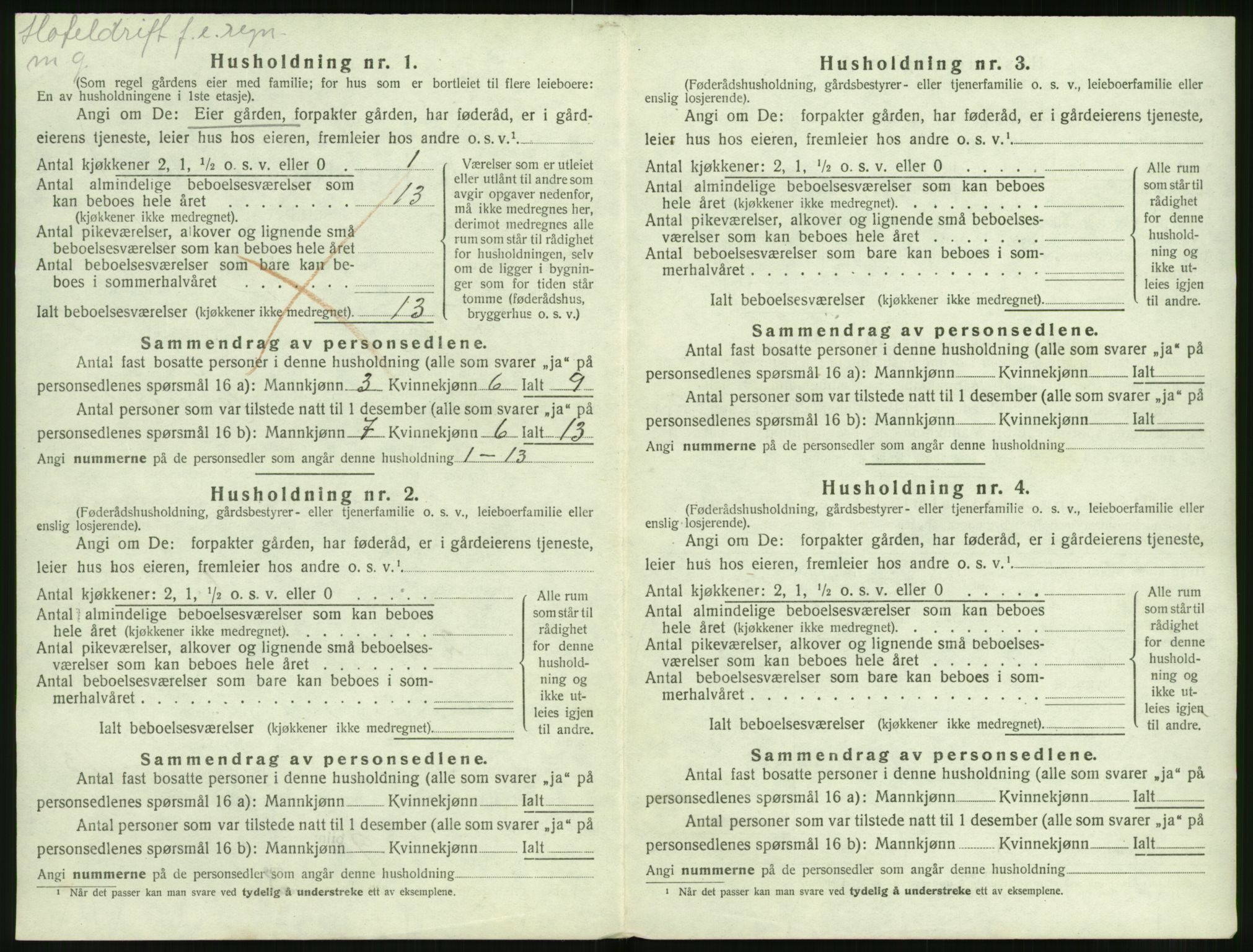 SAT, 1920 census for Volda, 1920, p. 355