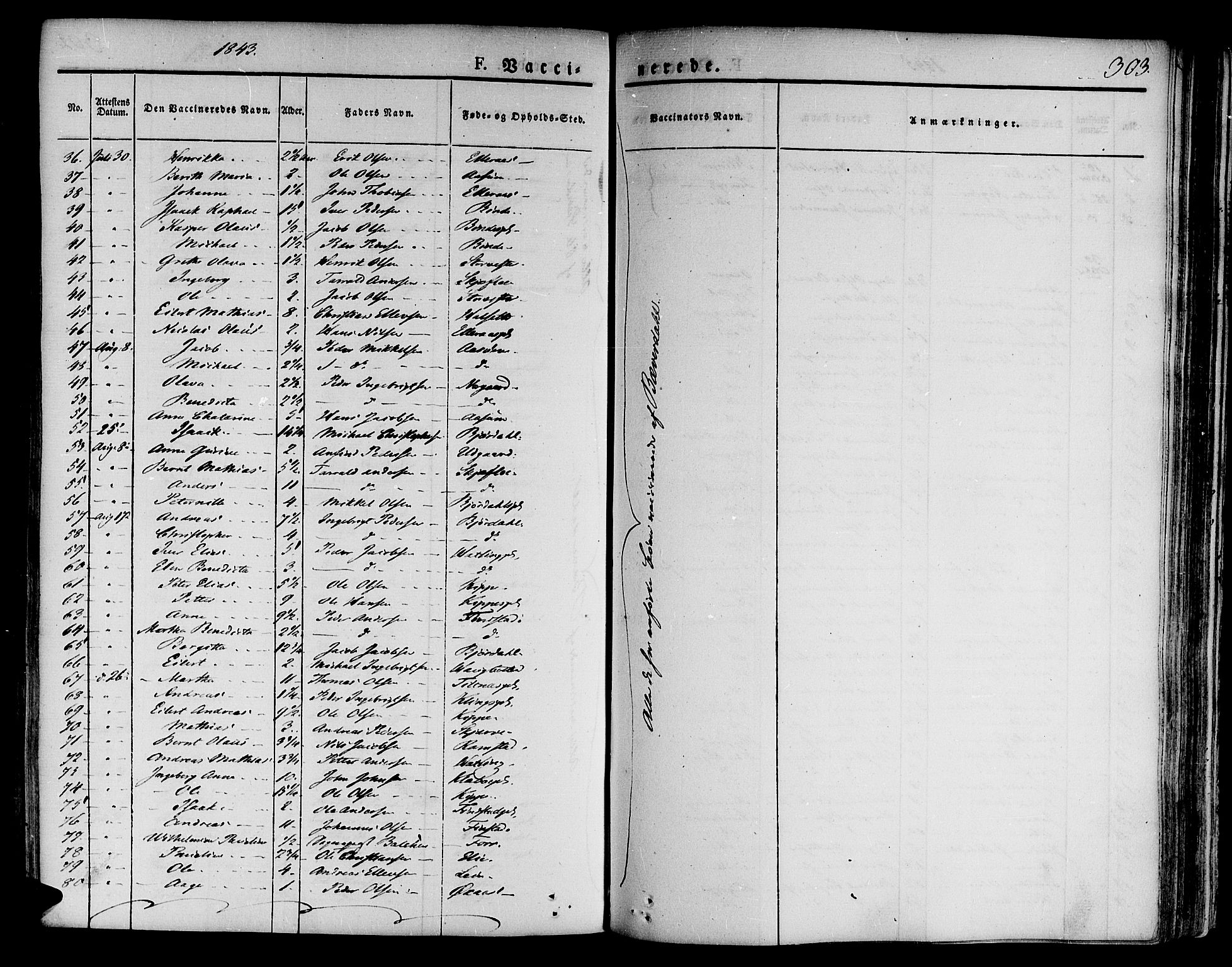 Ministerialprotokoller, klokkerbøker og fødselsregistre - Nord-Trøndelag, SAT/A-1458/746/L0445: Parish register (official) no. 746A04, 1826-1846, p. 303