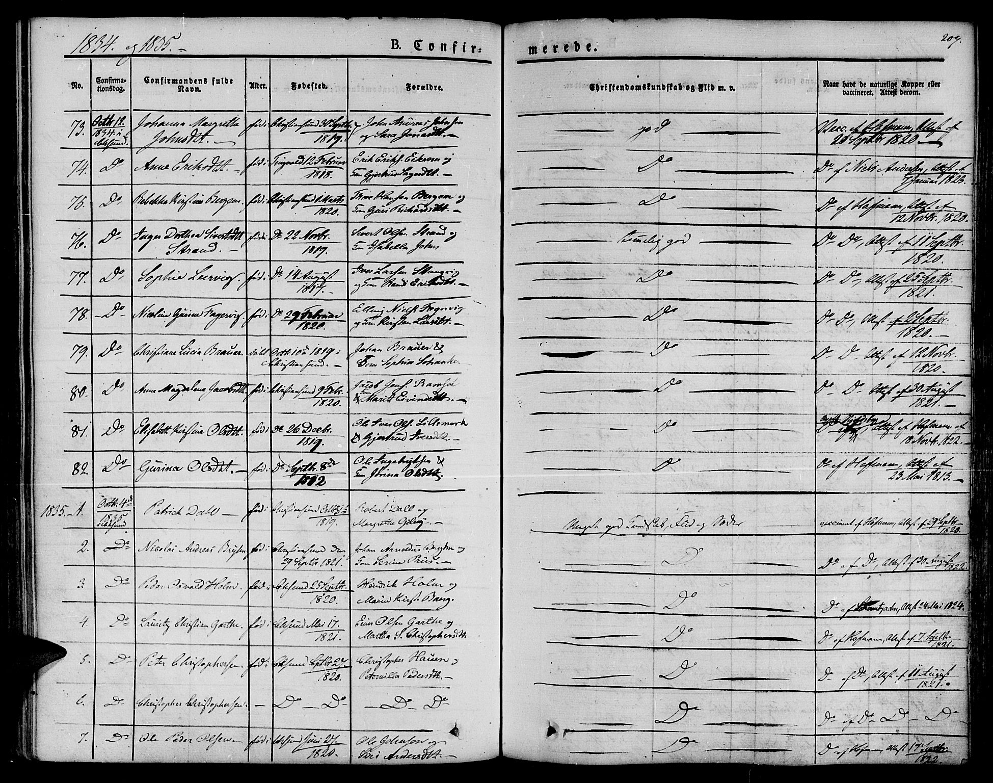Ministerialprotokoller, klokkerbøker og fødselsregistre - Møre og Romsdal, SAT/A-1454/572/L0843: Parish register (official) no. 572A06, 1832-1842, p. 207