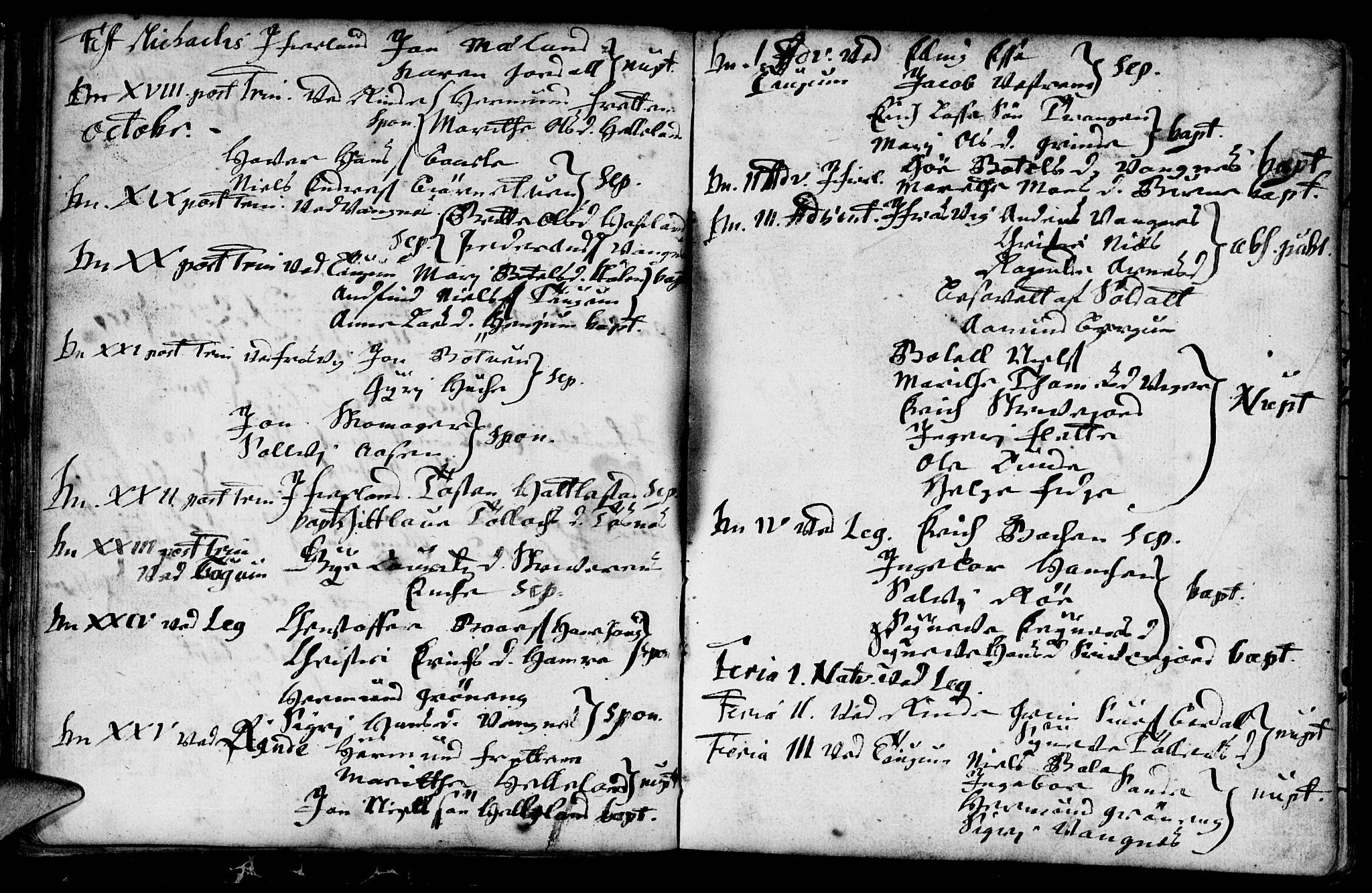 Leikanger sokneprestembete, SAB/A-81001: Parish register (official) no. A 1, 1690-1734, p. 27
