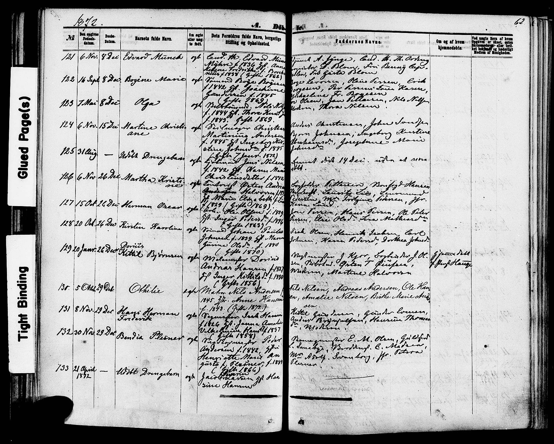 Skien kirkebøker, AV/SAKO-A-302/F/Fa/L0008: Parish register (official) no. 8, 1866-1877, p. 62