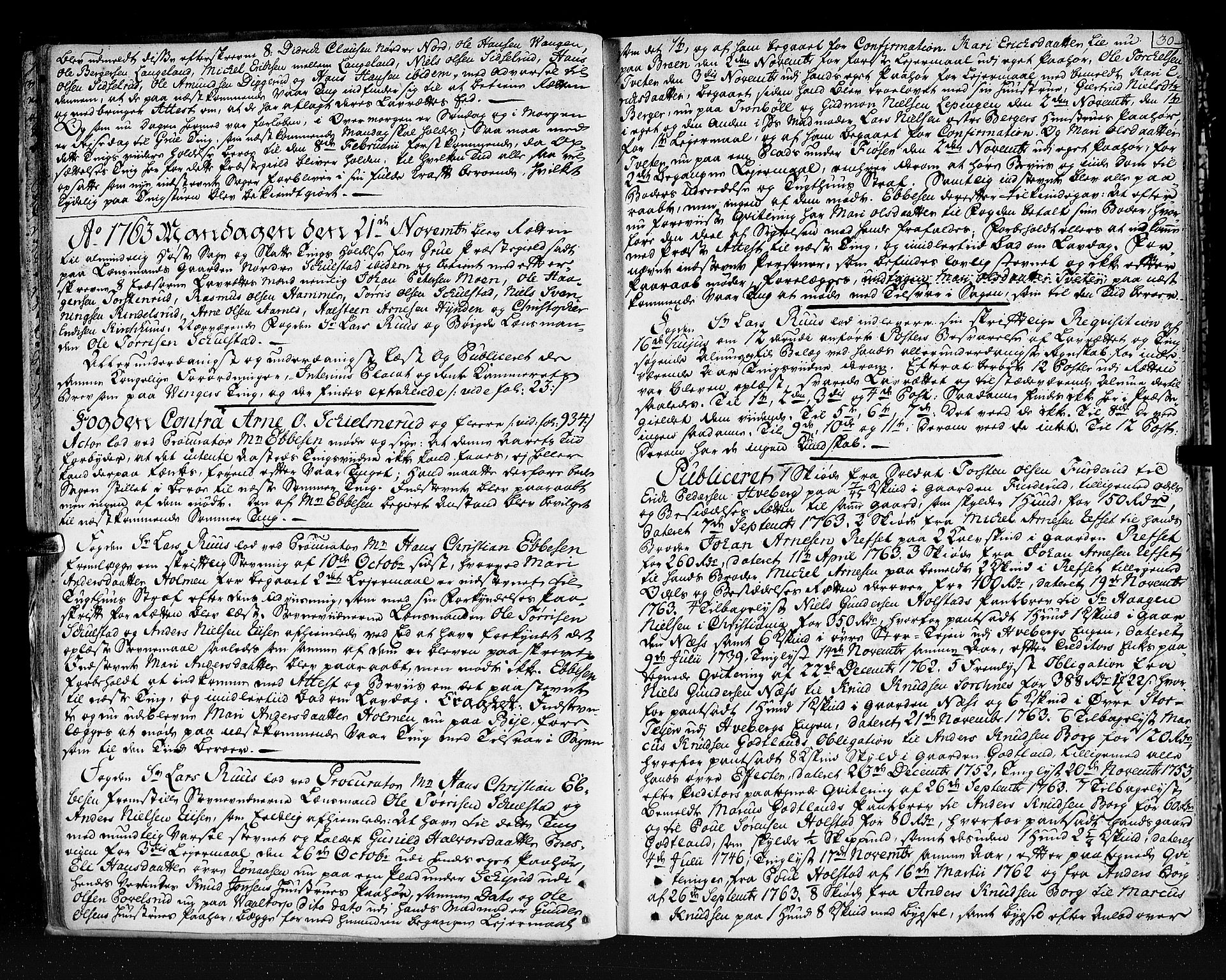 Solør og Østerdalen sorenskriveri, AV/SAH-TING-024/G/Gb/L0070: Tingbok, 1763-1766, p. 29b-30a