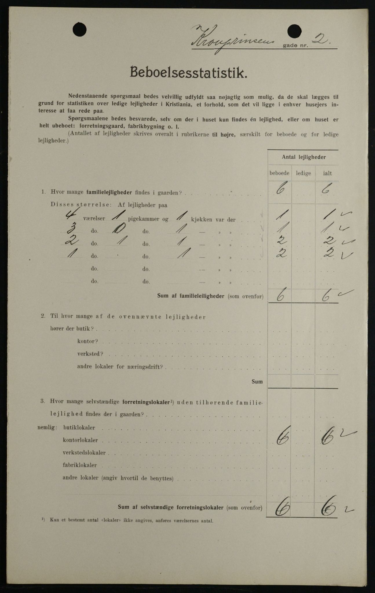 OBA, Municipal Census 1908 for Kristiania, 1908, p. 48840