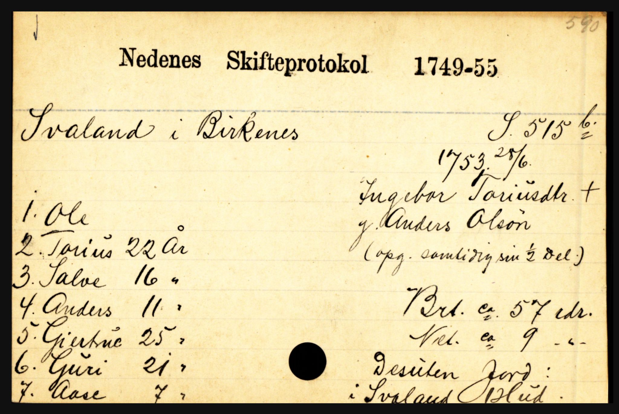 Nedenes sorenskriveri før 1824, AV/SAK-1221-0007/H, p. 29343