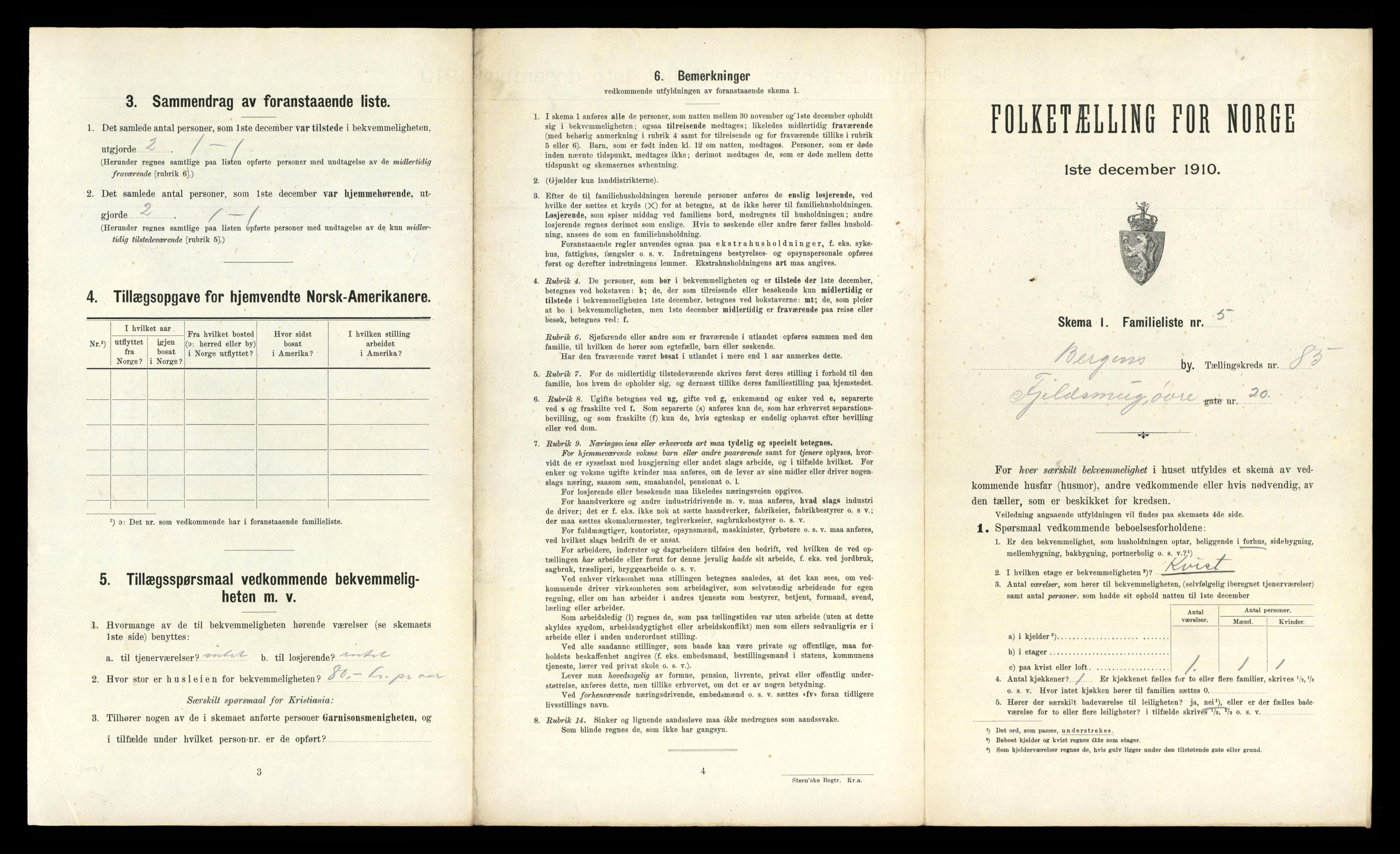 RA, 1910 census for Bergen, 1910, p. 30117