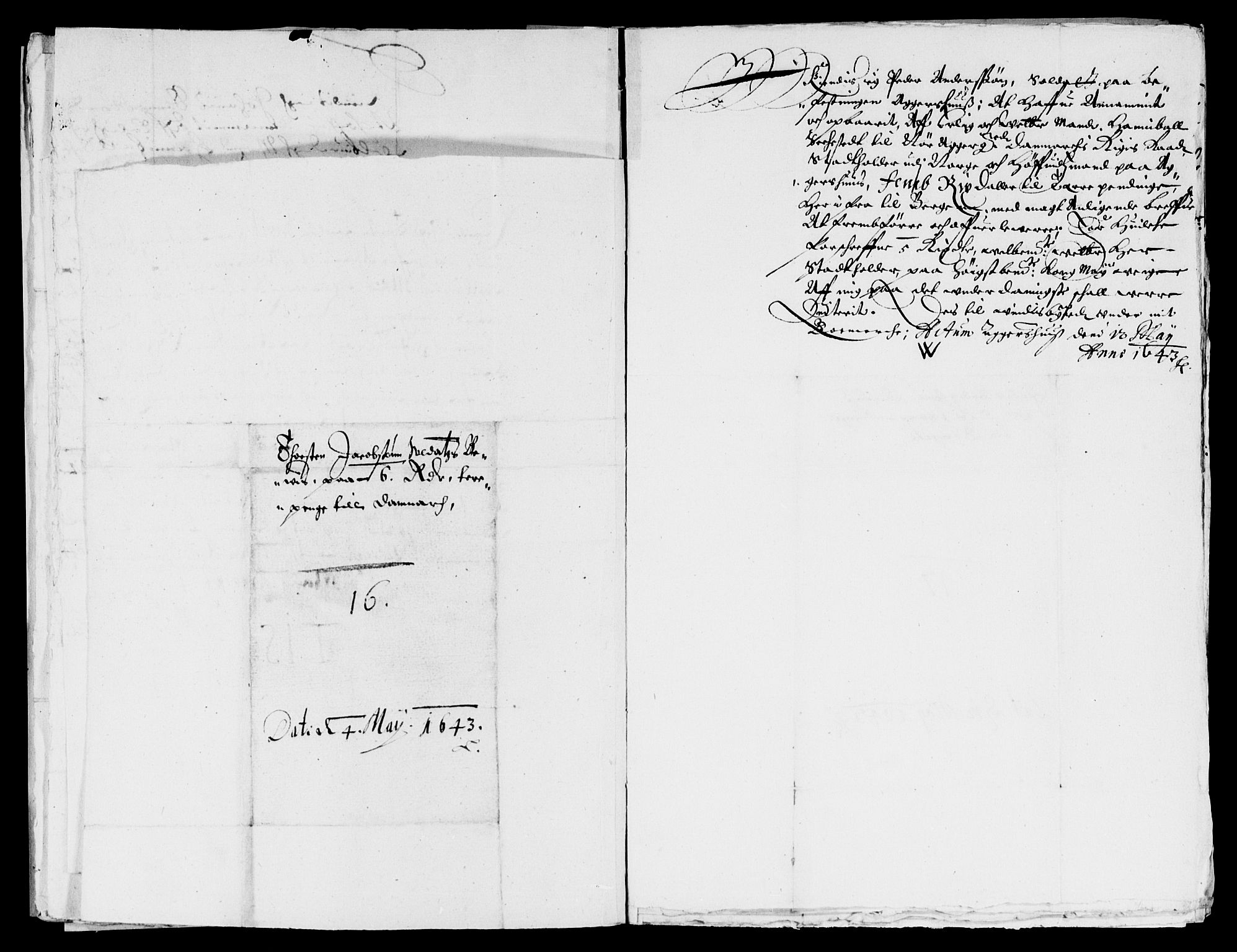 Rentekammeret inntil 1814, Reviderte regnskaper, Lensregnskaper, AV/RA-EA-5023/R/Rb/Rba/L0171: Akershus len, 1643-1644