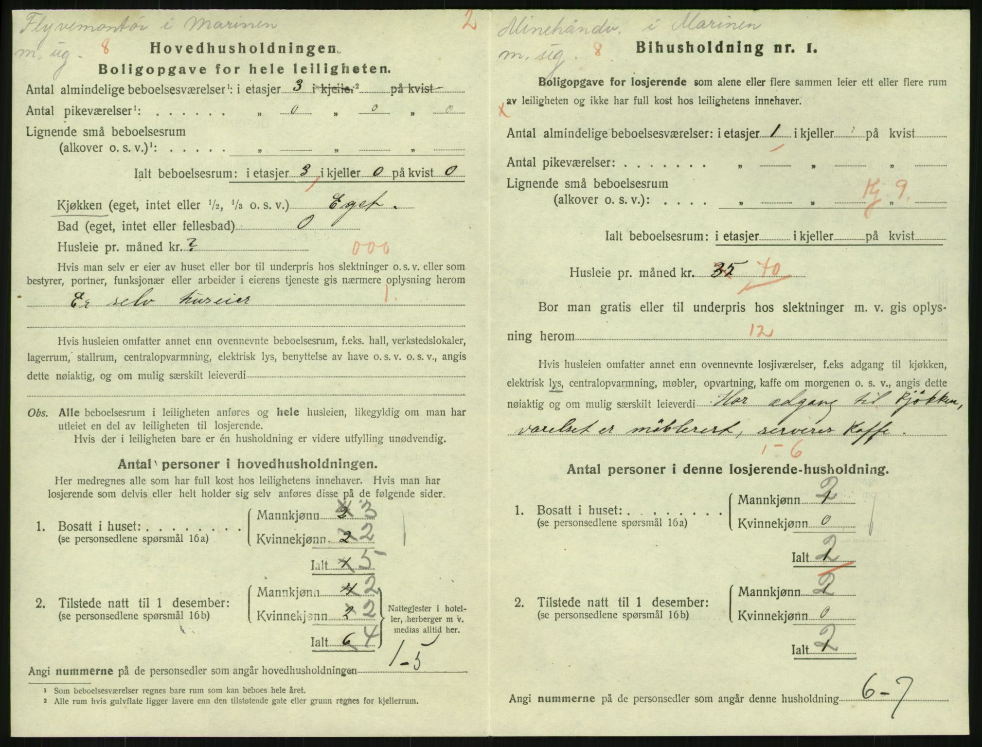 SAKO, 1920 census for Horten, 1920, p. 6266