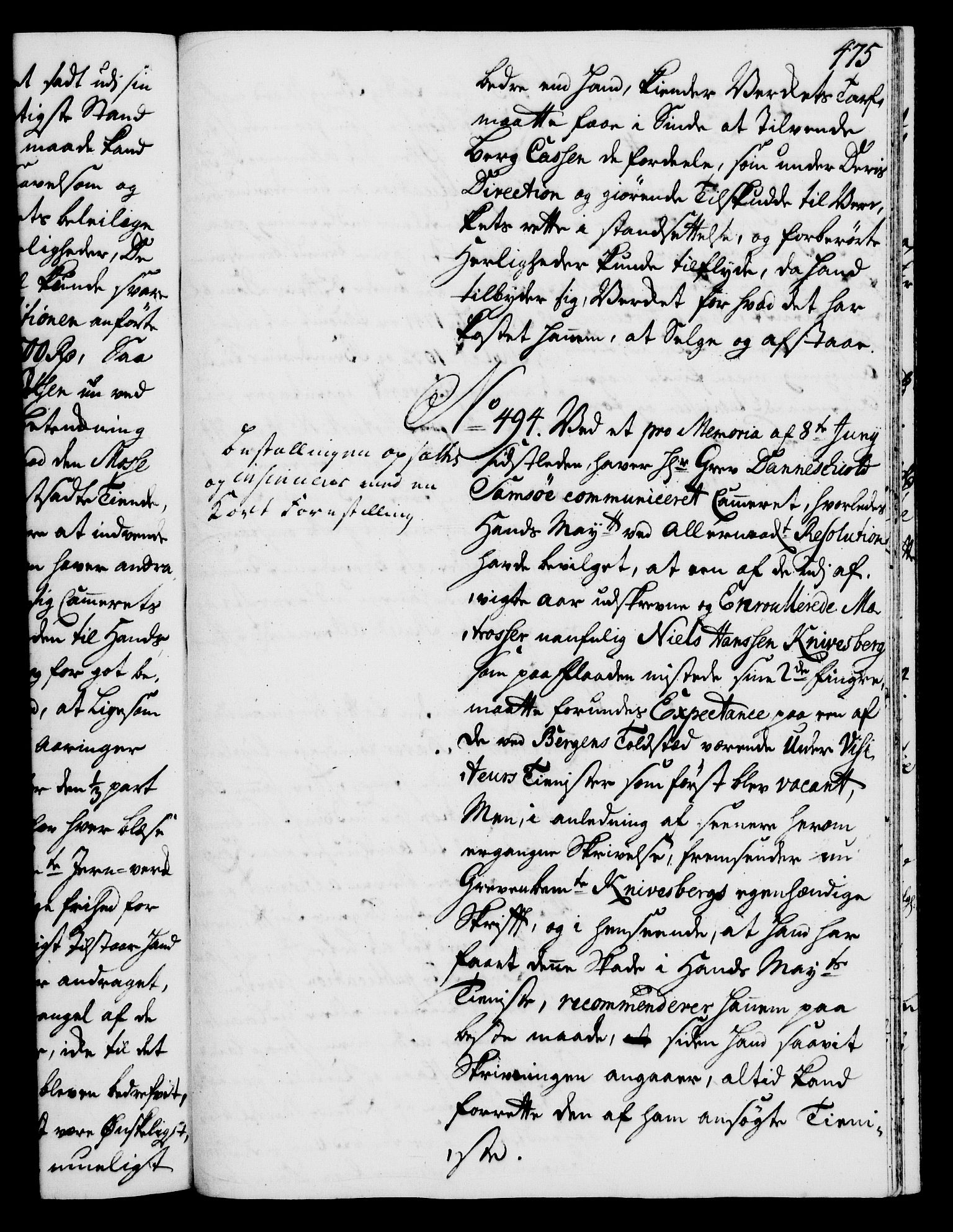 Rentekammeret, Kammerkanselliet, RA/EA-3111/G/Gh/Gha/L0025: Norsk ekstraktmemorialprotokoll (merket RK 53.70), 1743-1744, p. 475
