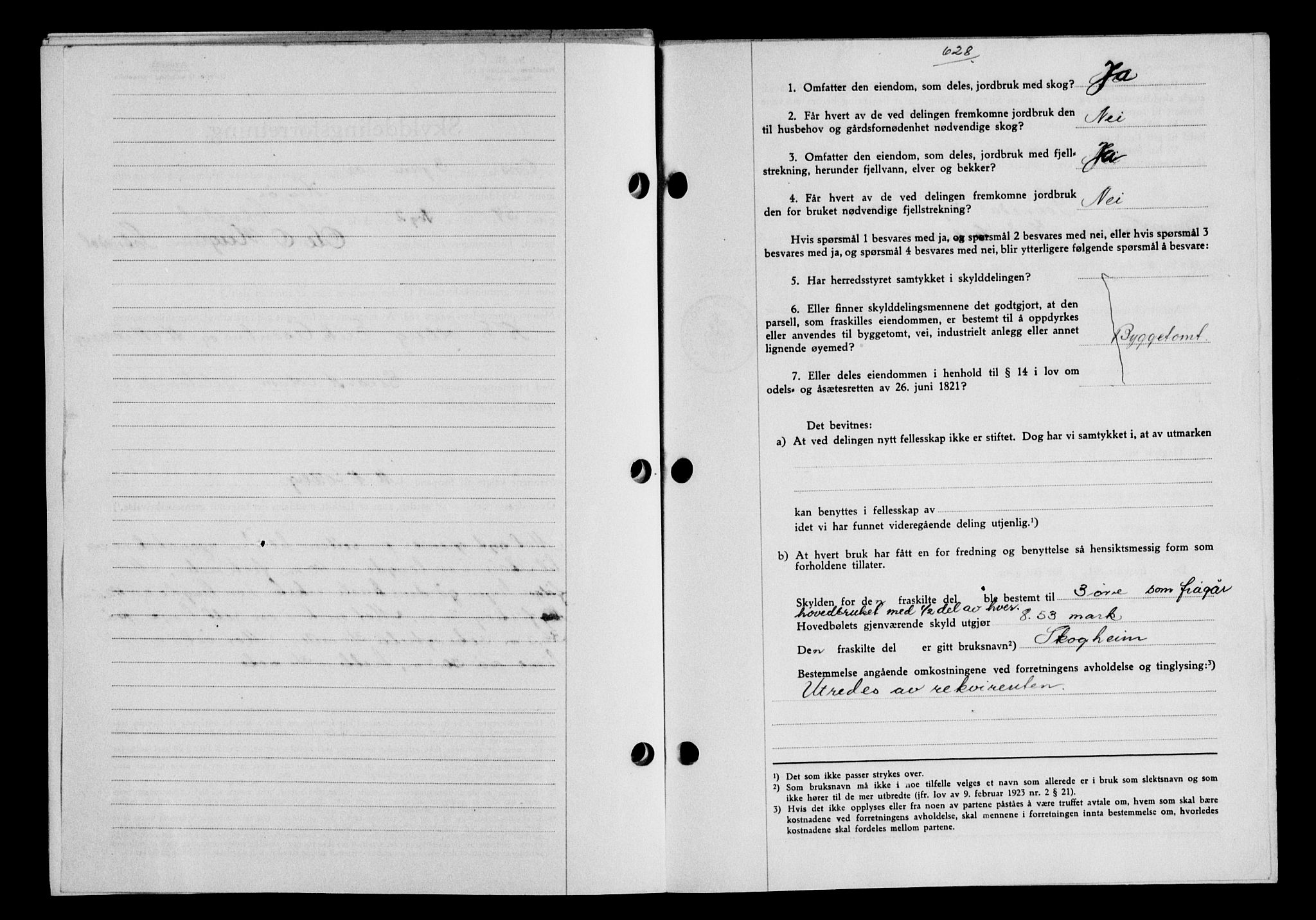Gauldal sorenskriveri, SAT/A-0014/1/2/2C/L0054: Mortgage book no. 59, 1941-1942, Diary no: : 919/1942