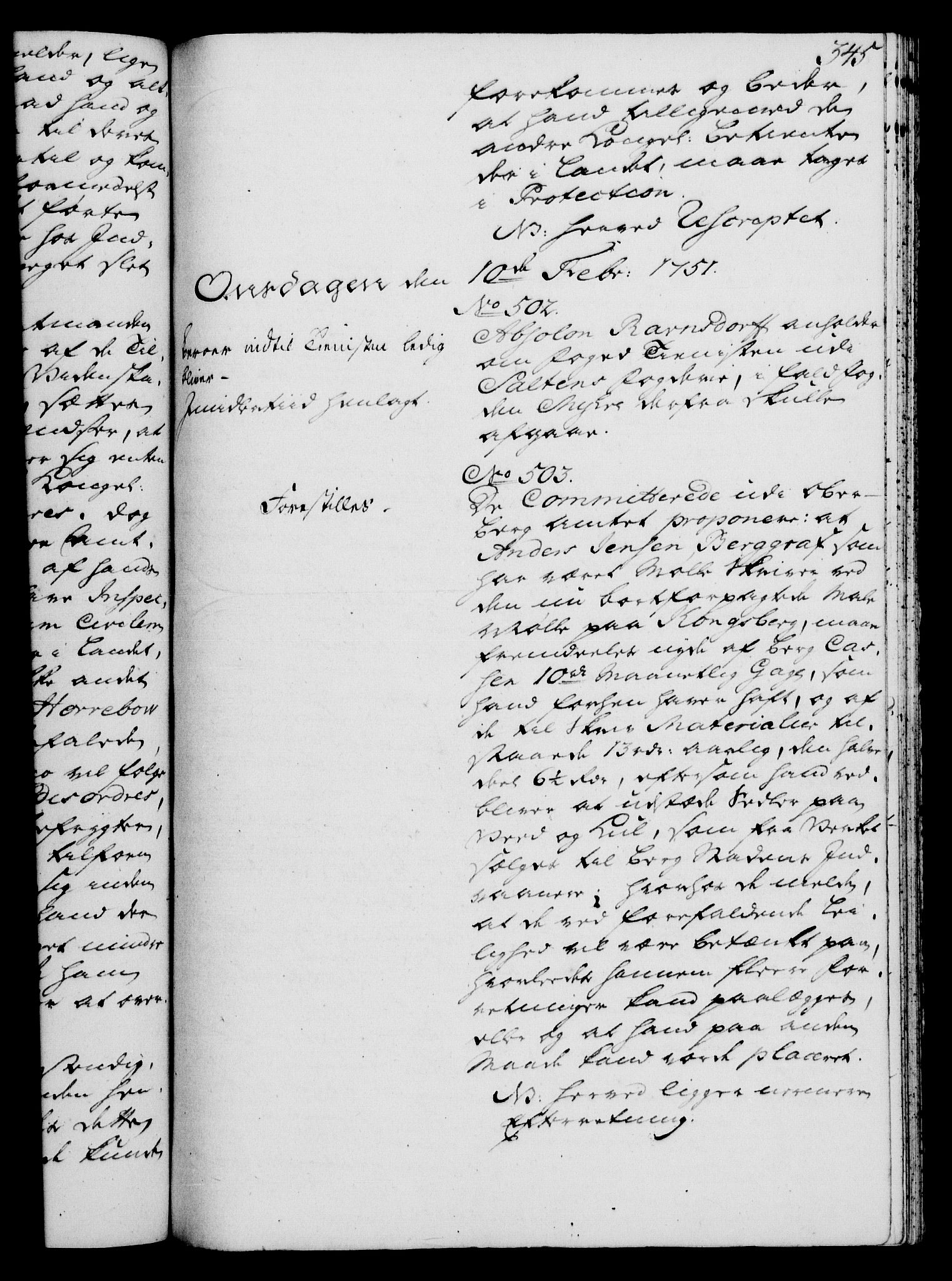 Rentekammeret, Kammerkanselliet, RA/EA-3111/G/Gh/Gha/L0030: Norsk ekstraktmemorialprotokoll (merket RK 53.75), 1749-1751, p. 345