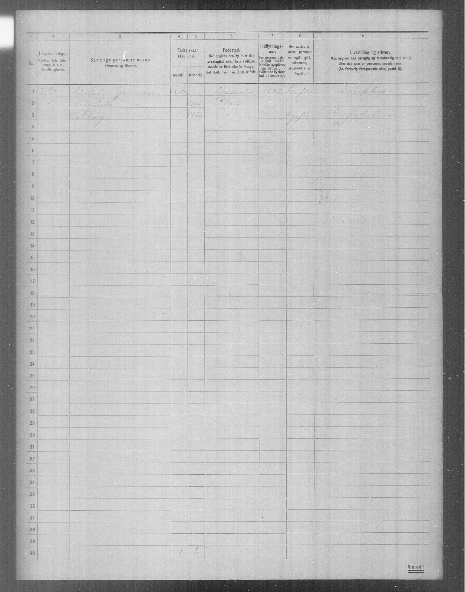 OBA, Municipal Census 1904 for Kristiania, 1904, p. 21521