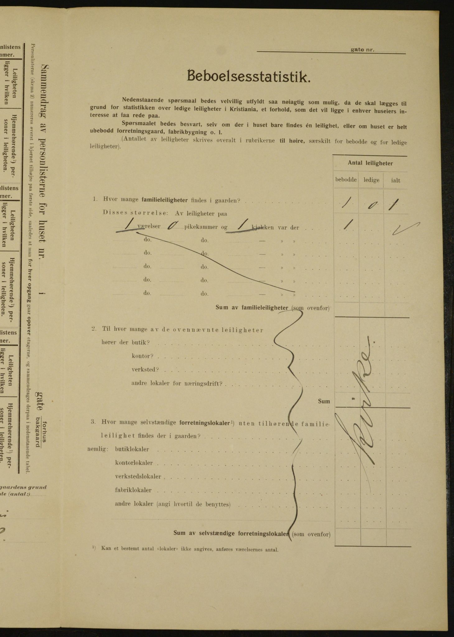 OBA, Municipal Census 1910 for Kristiania, 1910, p. 100792