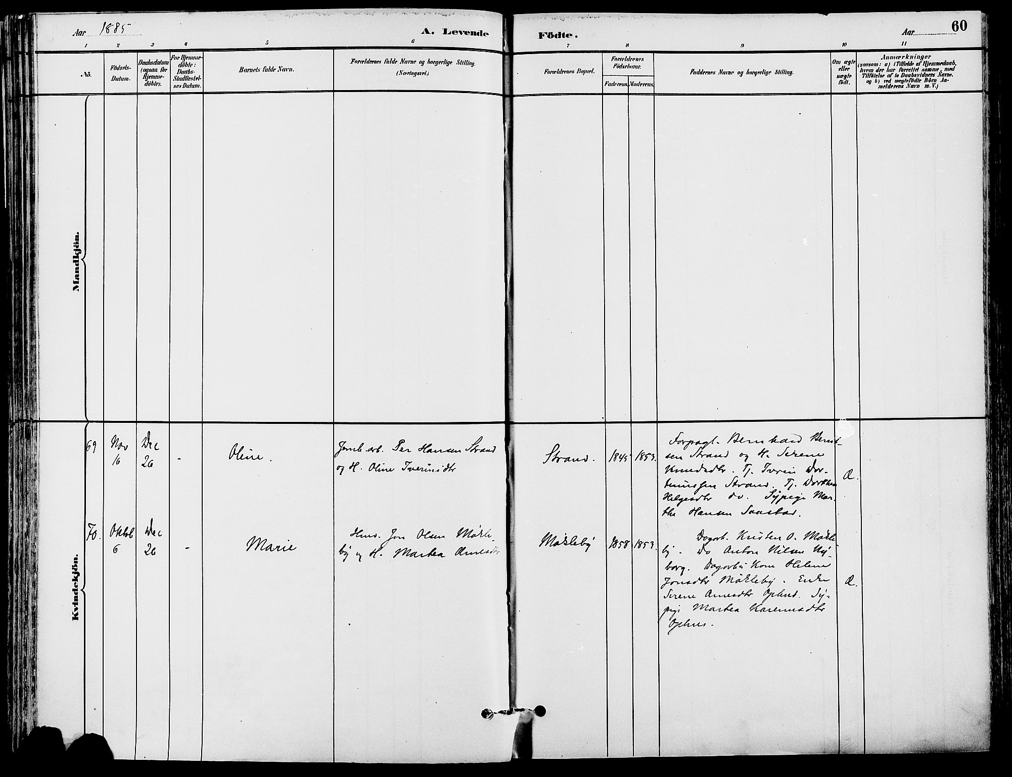 Stor-Elvdal prestekontor, AV/SAH-PREST-052/H/Ha/Haa/L0002: Parish register (official) no. 2, 1882-1907, p. 60