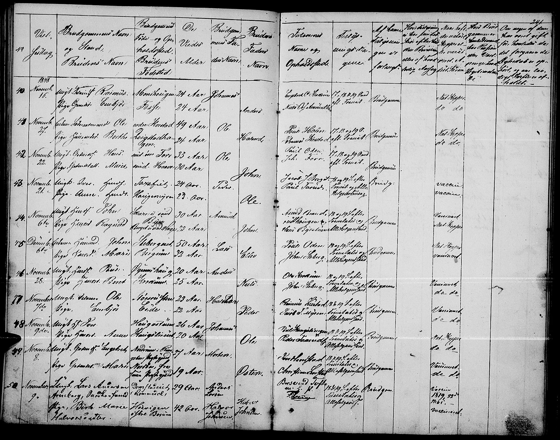 Fron prestekontor, AV/SAH-PREST-078/H/Ha/Haa/L0004: Parish register (official) no. 4, 1839-1848, p. 241