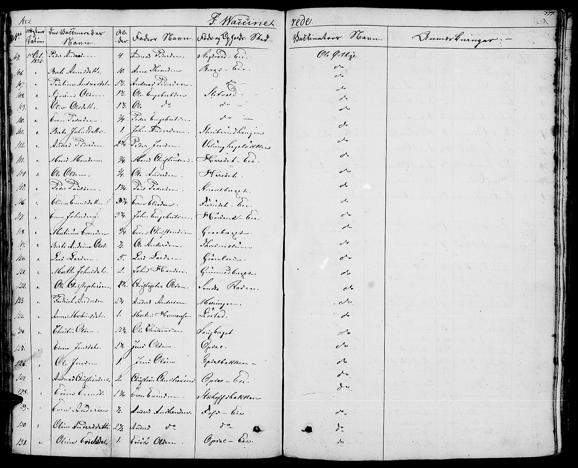 Romedal prestekontor, AV/SAH-PREST-004/K/L0003: Parish register (official) no. 3, 1829-1846, p. 377