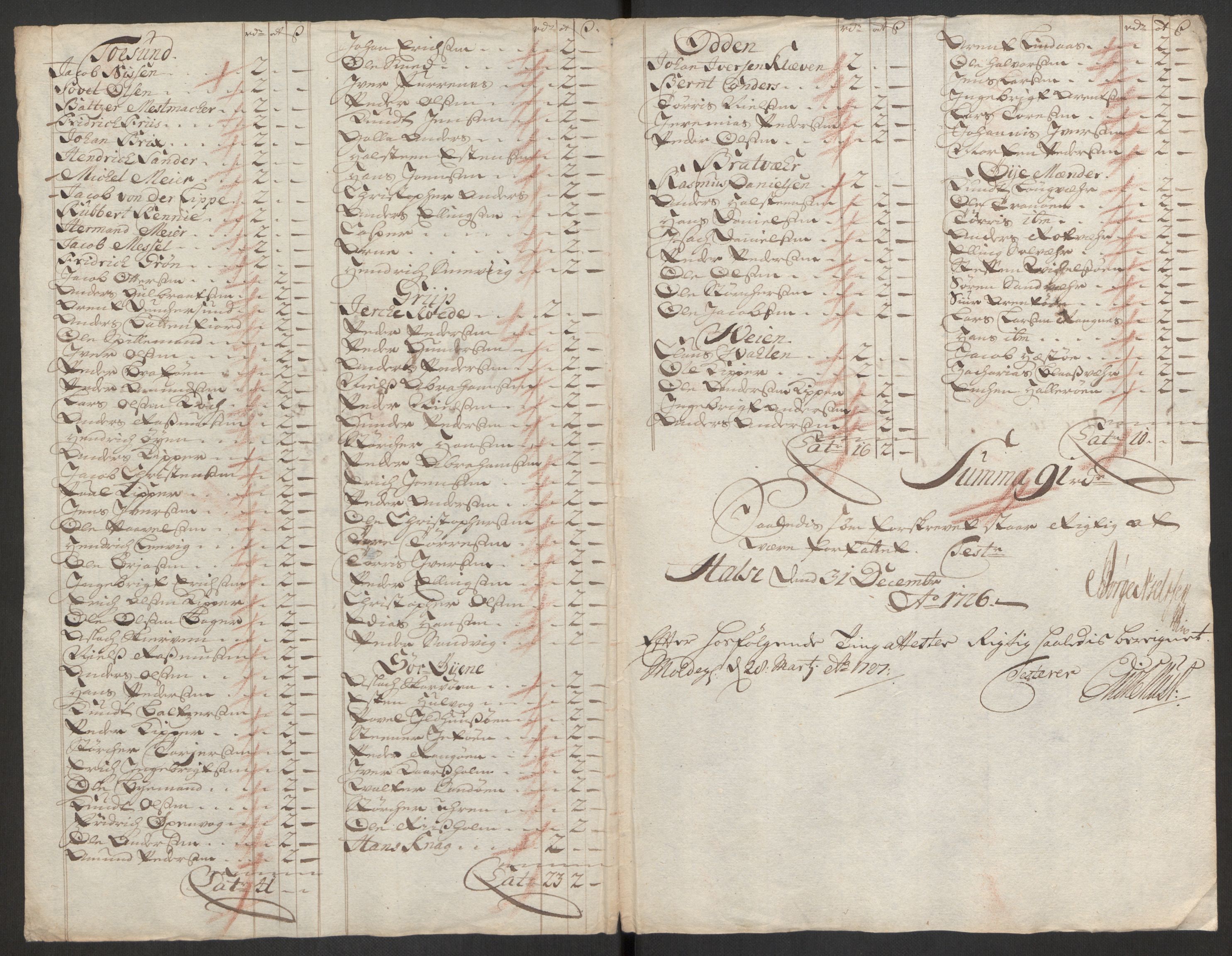Rentekammeret inntil 1814, Reviderte regnskaper, Fogderegnskap, RA/EA-4092/R56/L3759: Fogderegnskap Nordmøre, 1726, p. 133