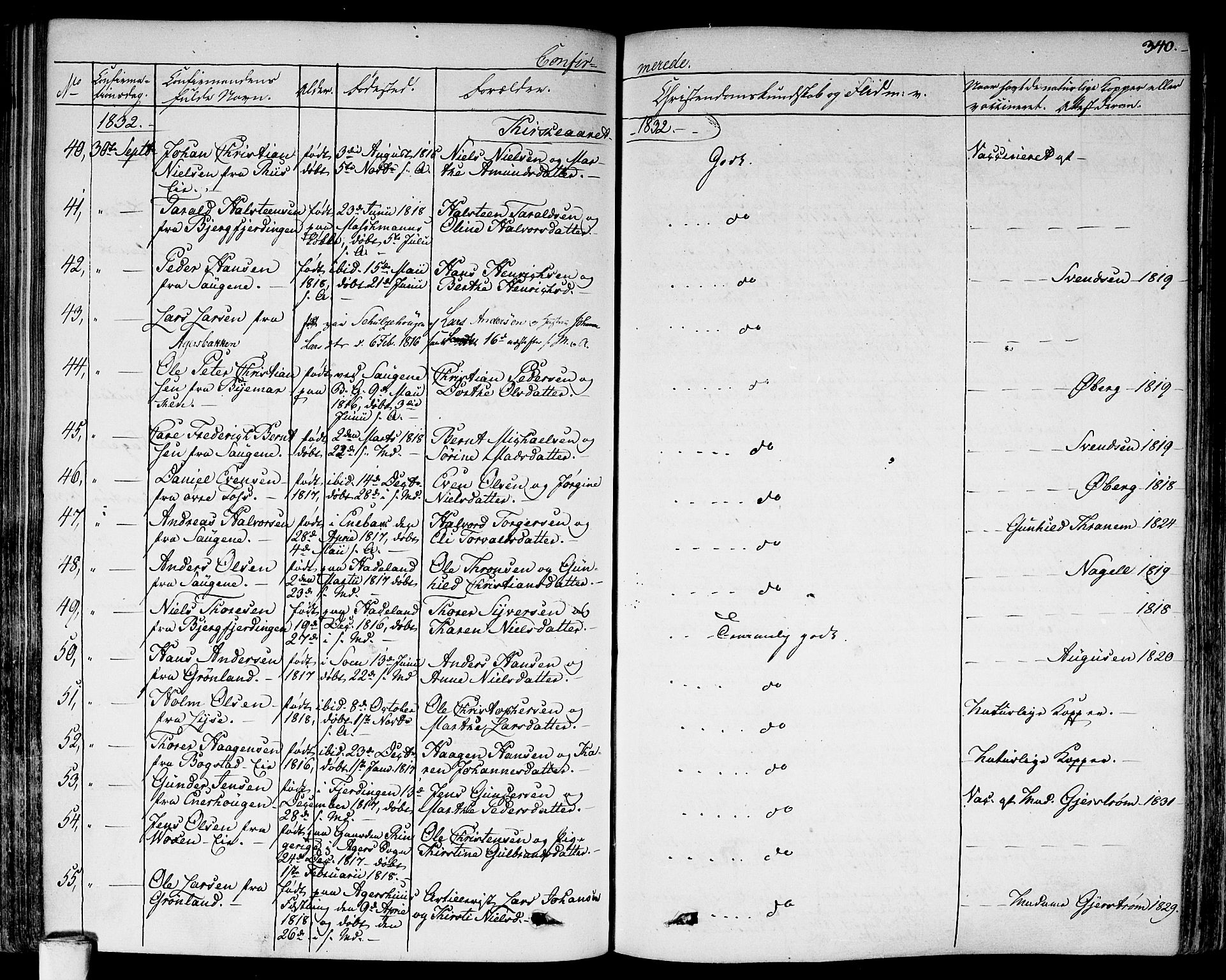 Aker prestekontor kirkebøker, AV/SAO-A-10861/F/L0013: Parish register (official) no. 13, 1828-1837, p. 340