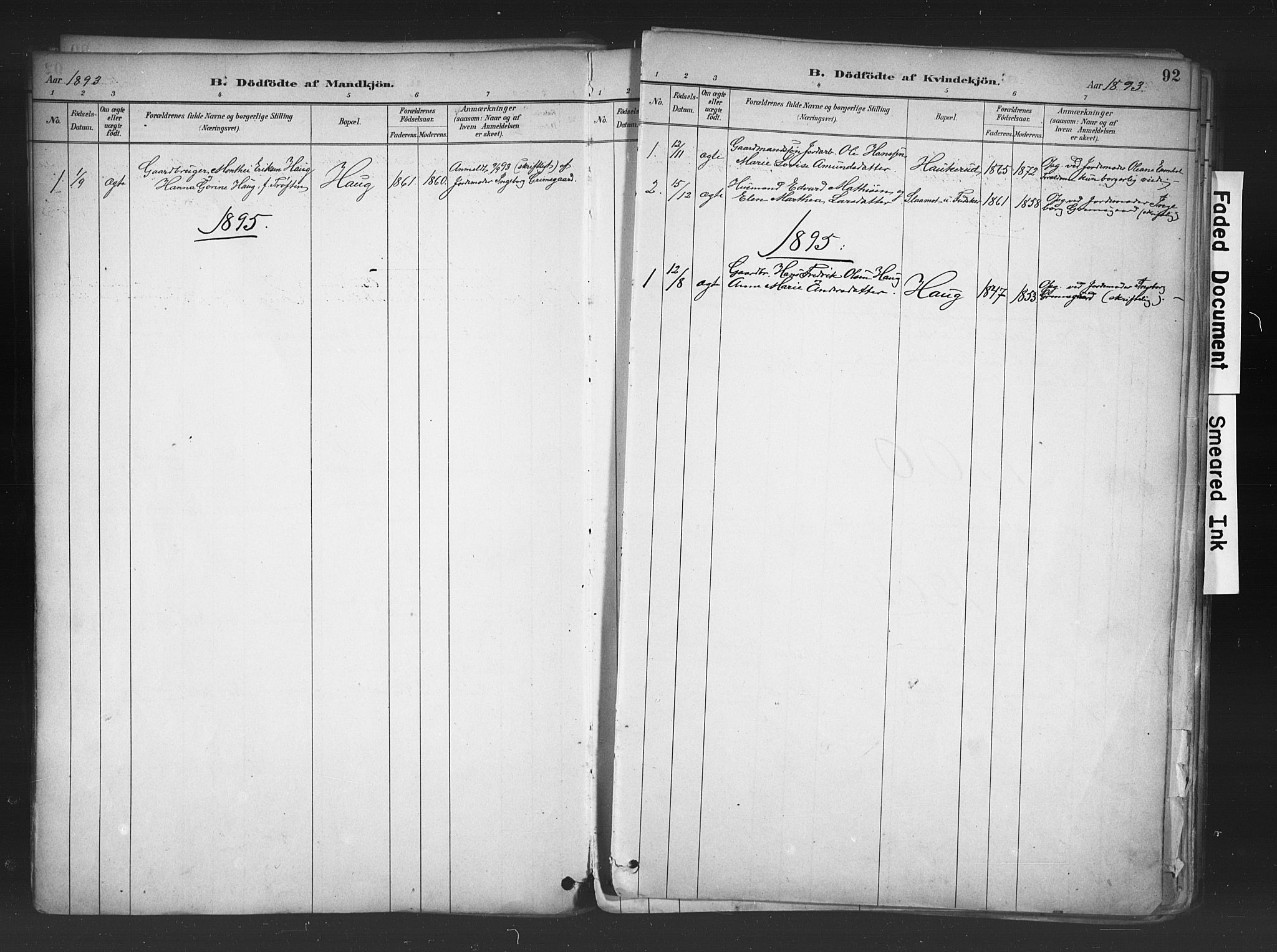 Nord-Odal prestekontor, AV/SAH-PREST-032/H/Ha/Haa/L0006: Parish register (official) no. 6, 1886-1901, p. 92