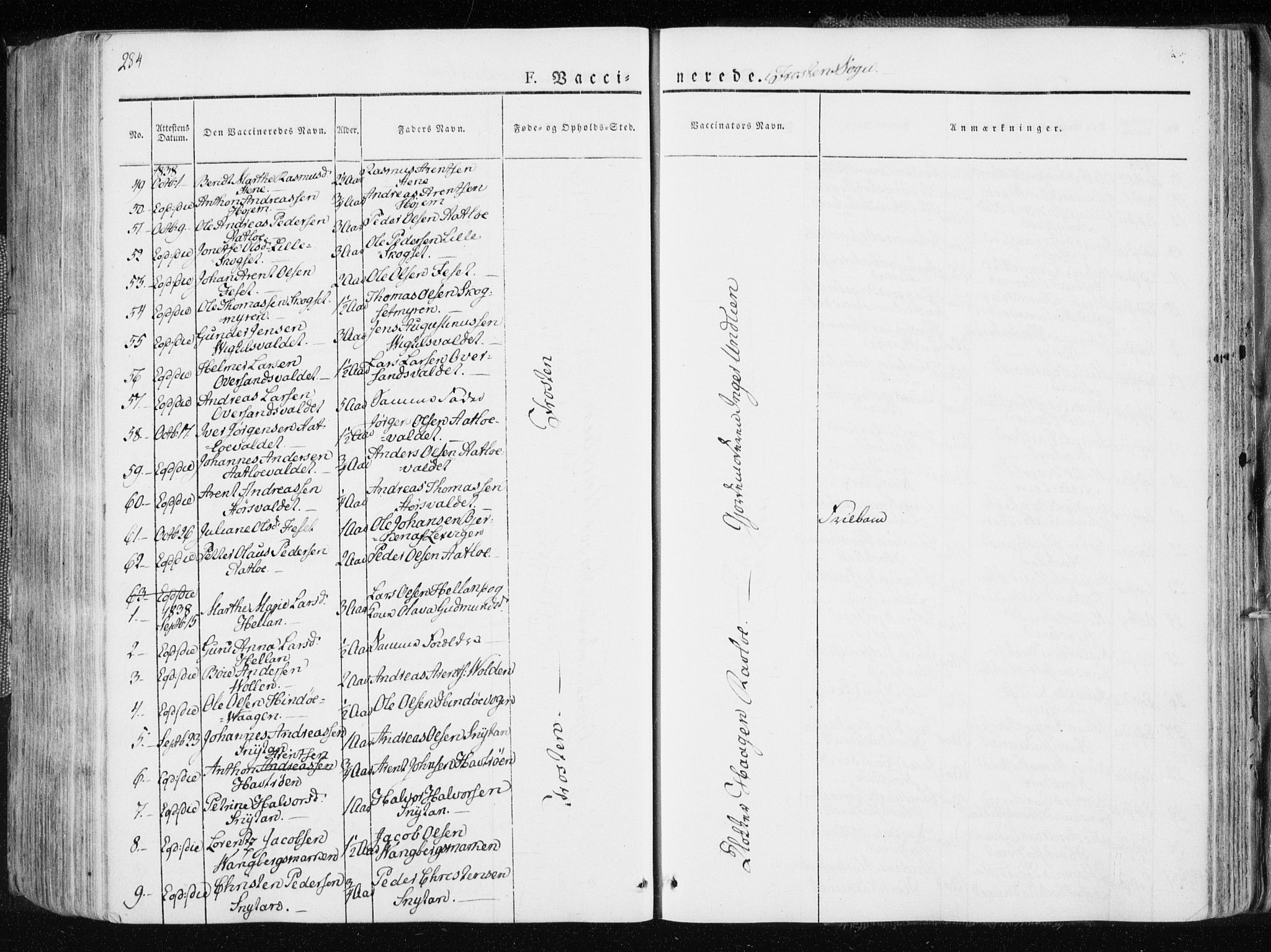 Ministerialprotokoller, klokkerbøker og fødselsregistre - Nord-Trøndelag, SAT/A-1458/713/L0114: Parish register (official) no. 713A05, 1827-1839, p. 284