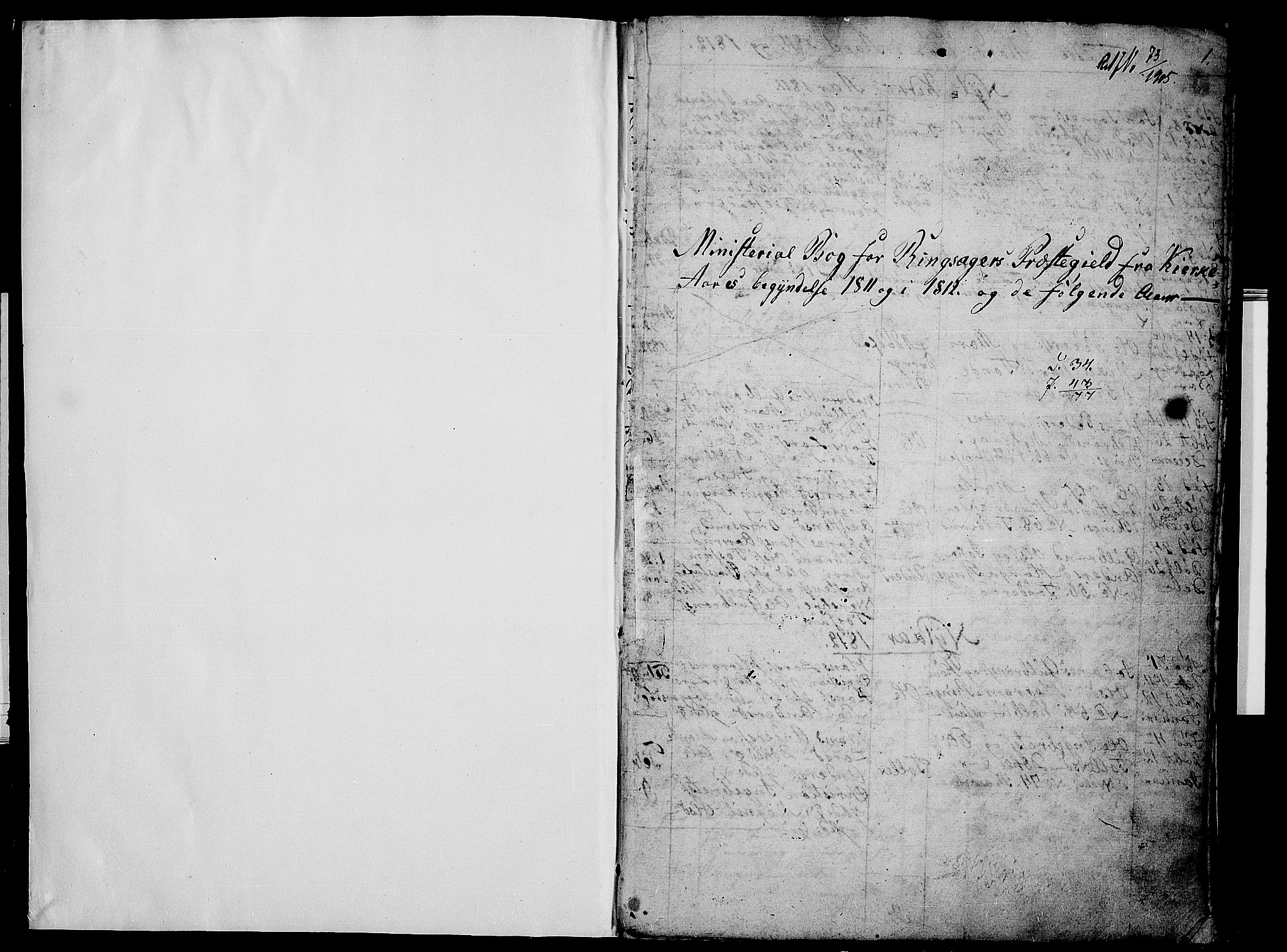 Ringsaker prestekontor, AV/SAH-PREST-014/I/Ia/L0005/0009: Parish register draft no. 5.9, 1811-1814, p. 0-1