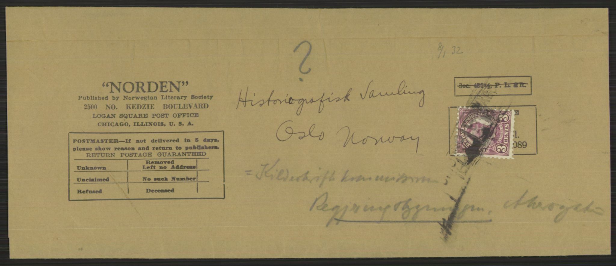 Samlinger til kildeutgivelse, Amerikabrevene, AV/RA-EA-4057/F/L0022: Innlån fra Vestfold. Innlån fra Telemark: Bratås - Duus, 1838-1914, p. 99