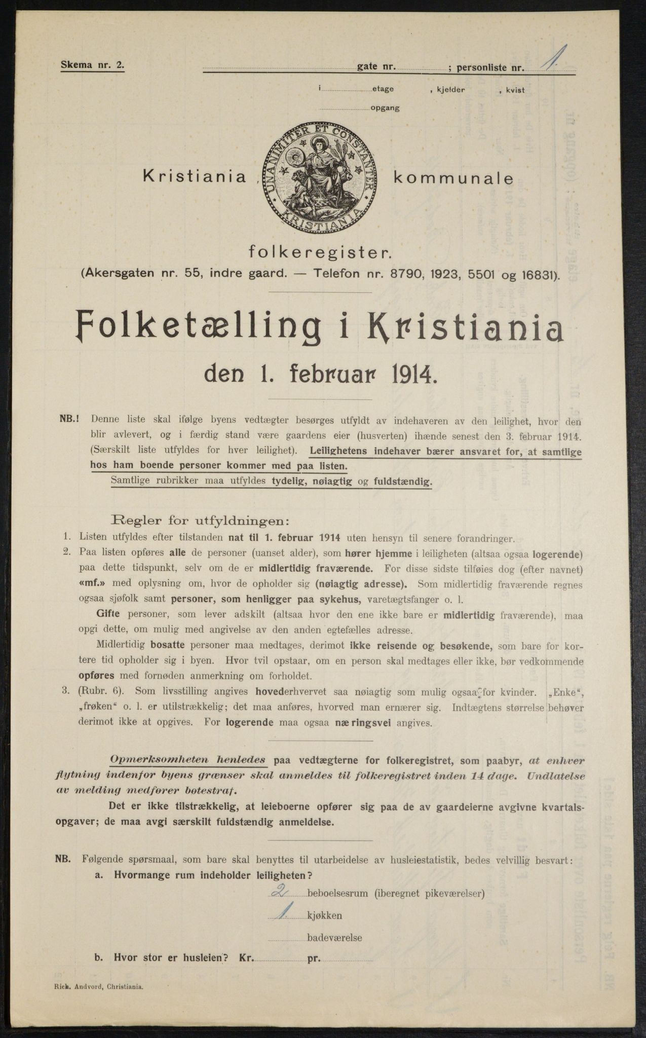 OBA, Municipal Census 1914 for Kristiania, 1914, p. 6778