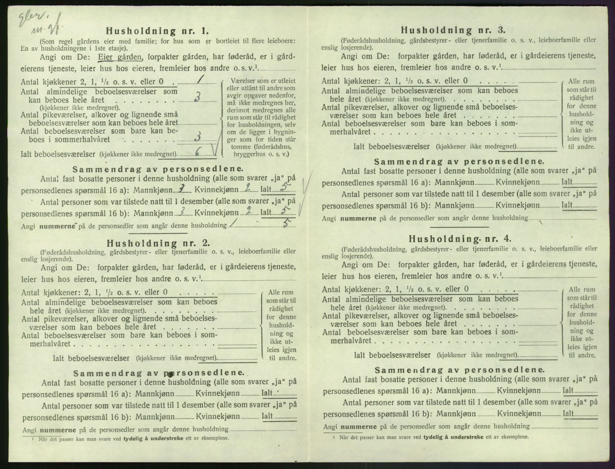 SAK, 1920 census for Finsland, 1920, p. 365