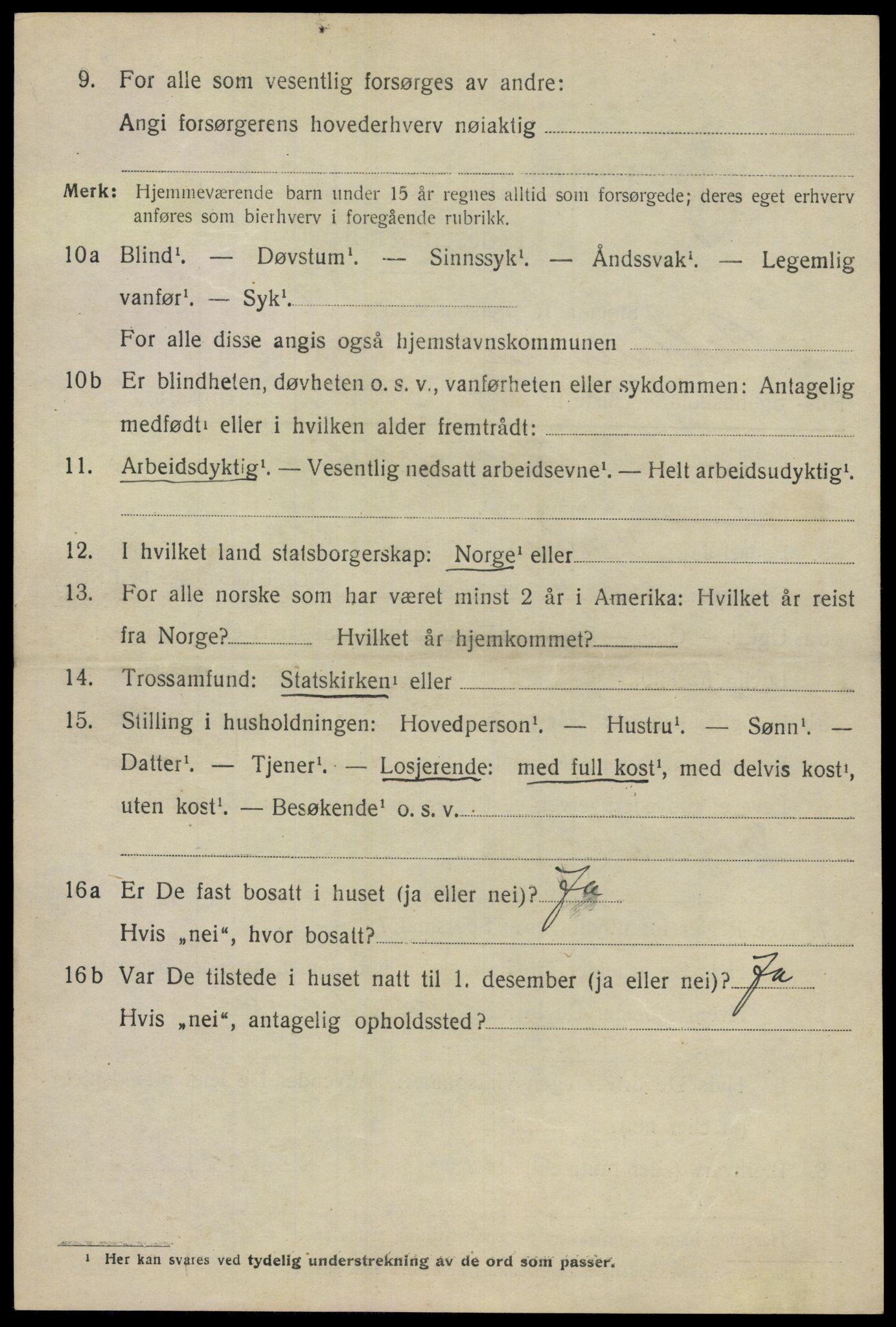 SAO, 1920 census for Ullensaker, 1920, p. 3904