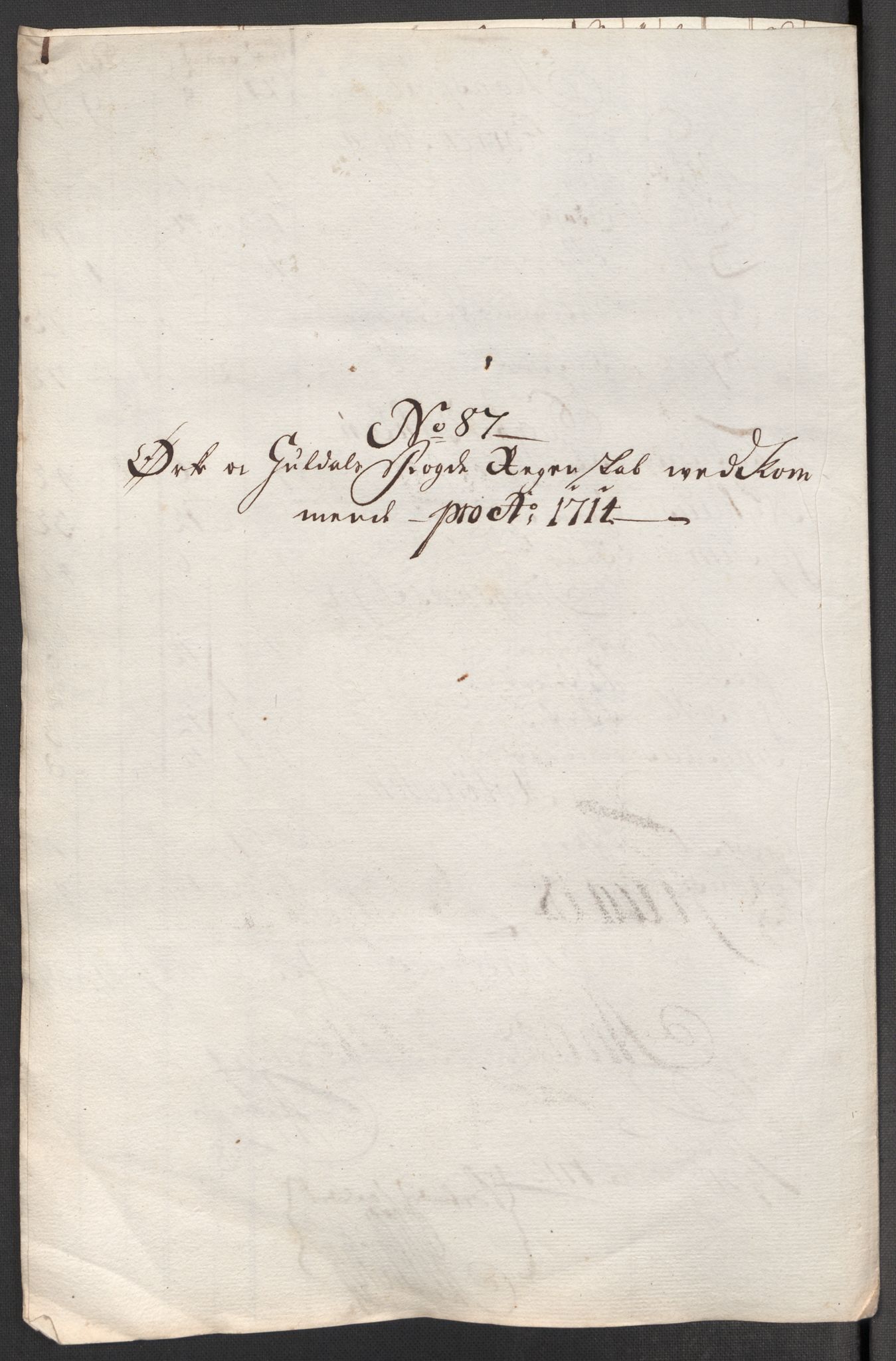 Rentekammeret inntil 1814, Reviderte regnskaper, Fogderegnskap, RA/EA-4092/R60/L3965: Fogderegnskap Orkdal og Gauldal, 1714, p. 517