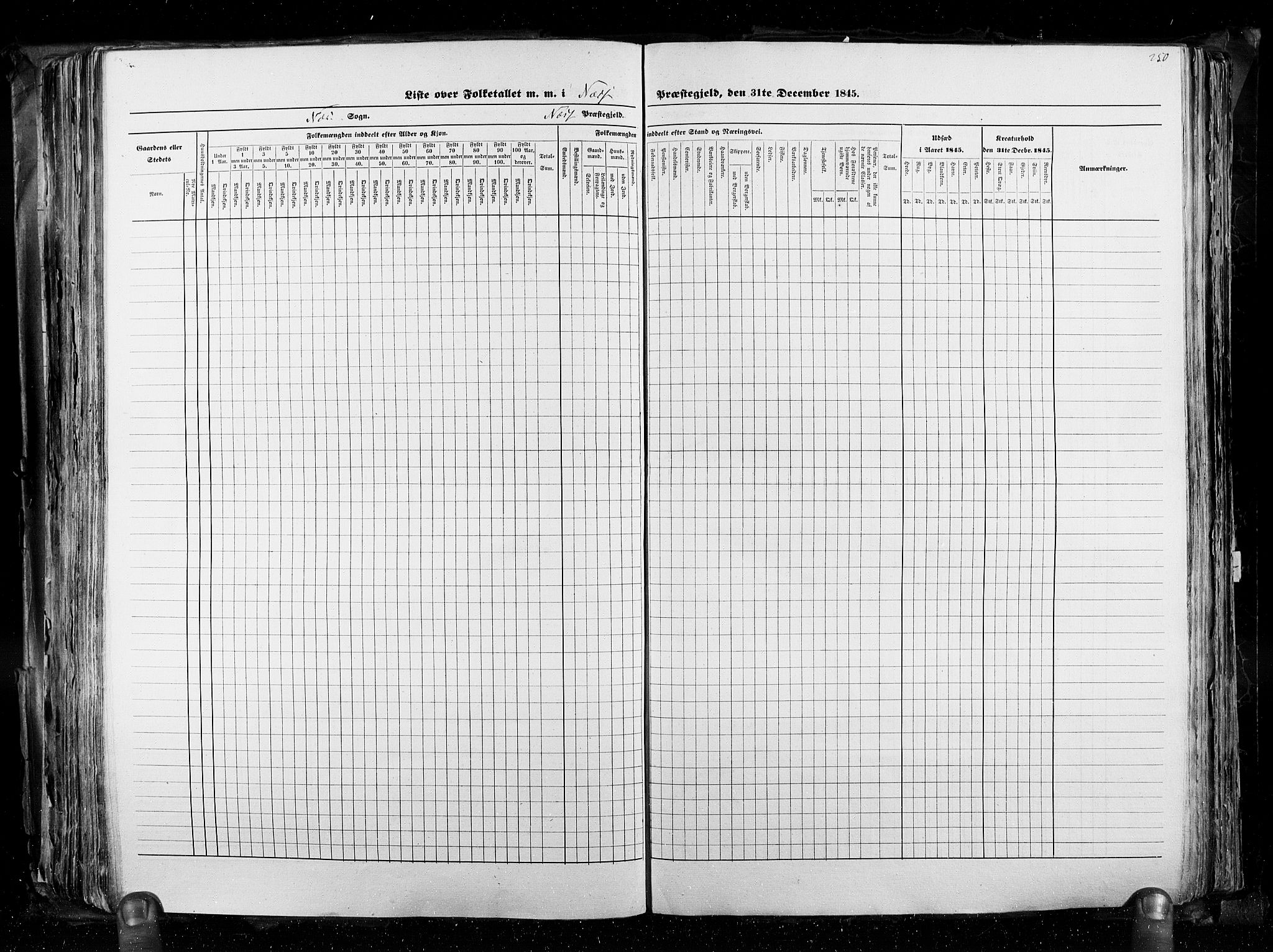 RA, Census 1845, vol. 3: Hedemarken amt og Kristians amt, 1845, p. 250