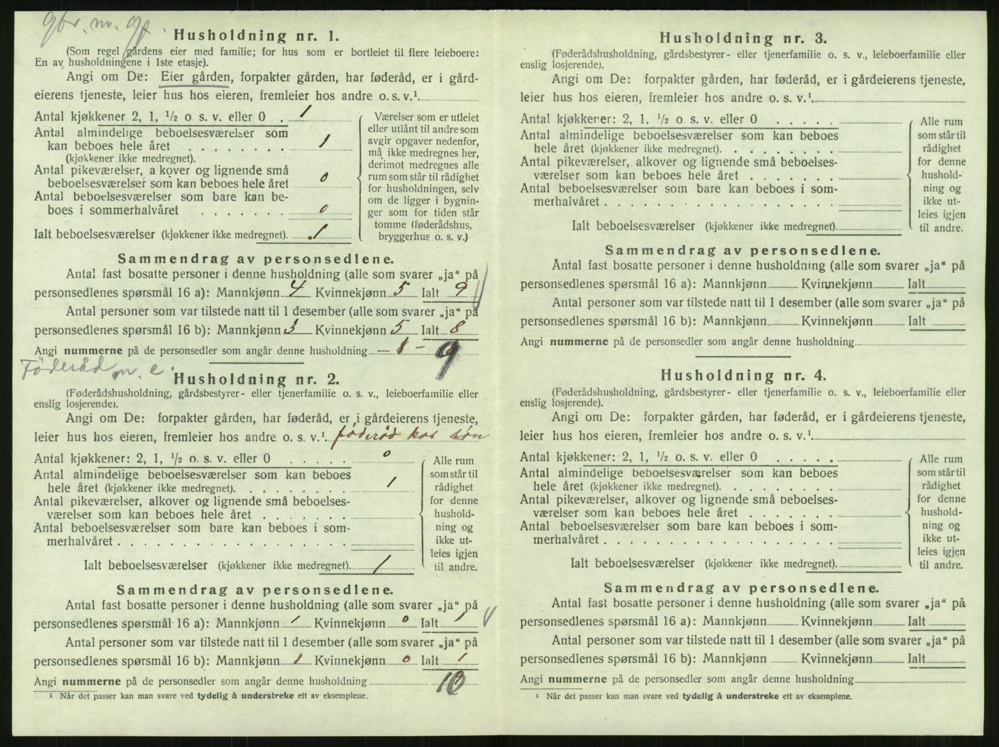 SAT, 1920 census for Hattfjelldal, 1920, p. 211