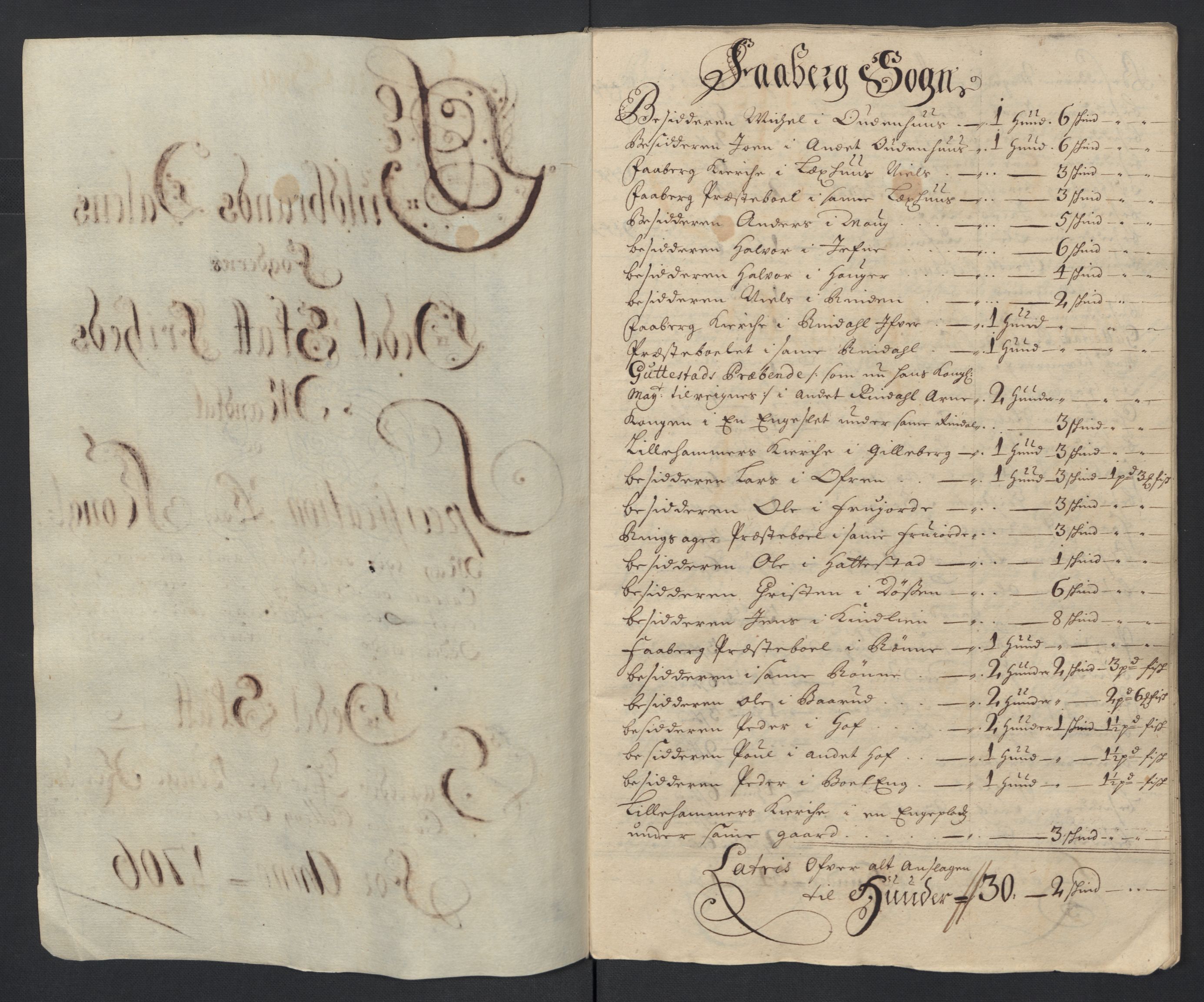Rentekammeret inntil 1814, Reviderte regnskaper, Fogderegnskap, RA/EA-4092/R17/L1178: Fogderegnskap Gudbrandsdal, 1705-1707, p. 204