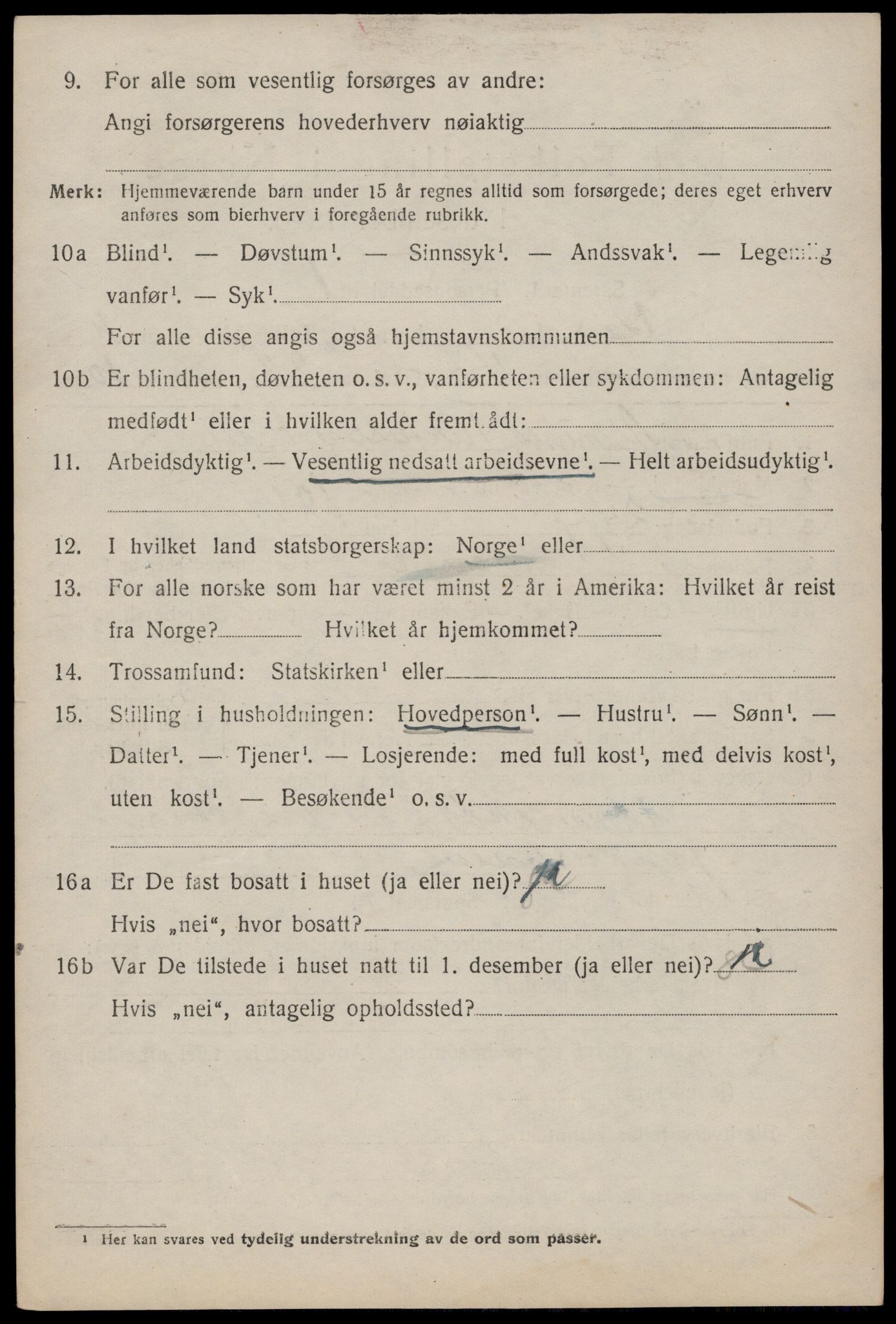 SAKO, 1920 census for Vinje, 1920, p. 3882