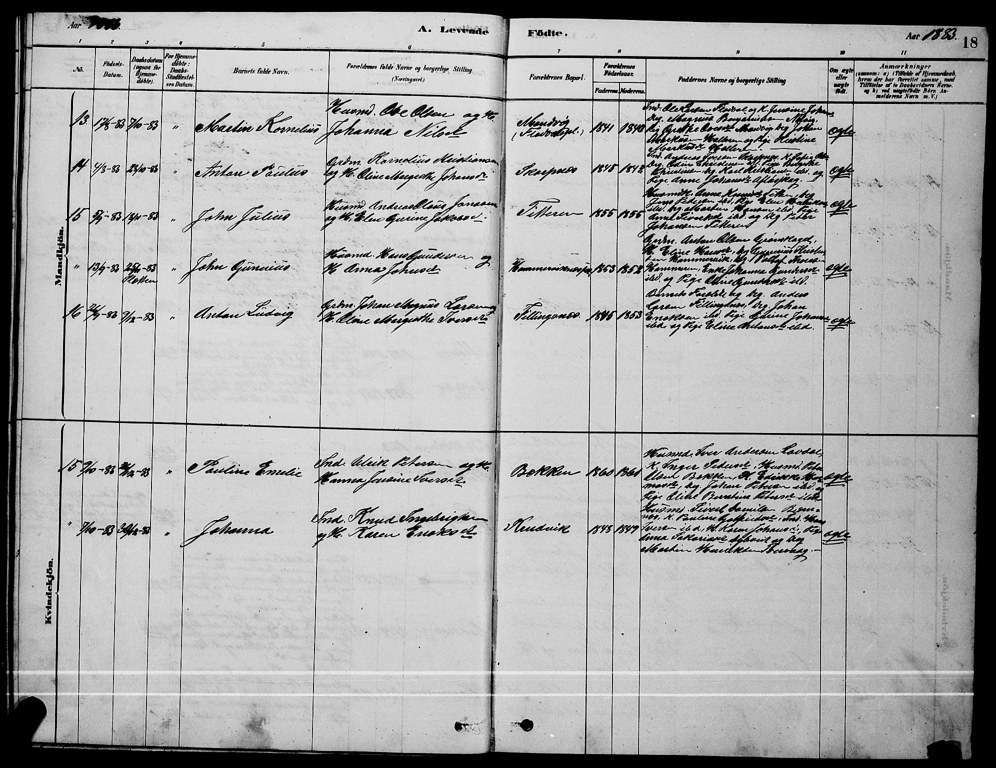 Ministerialprotokoller, klokkerbøker og fødselsregistre - Sør-Trøndelag, SAT/A-1456/641/L0597: Parish register (copy) no. 641C01, 1878-1893, p. 18
