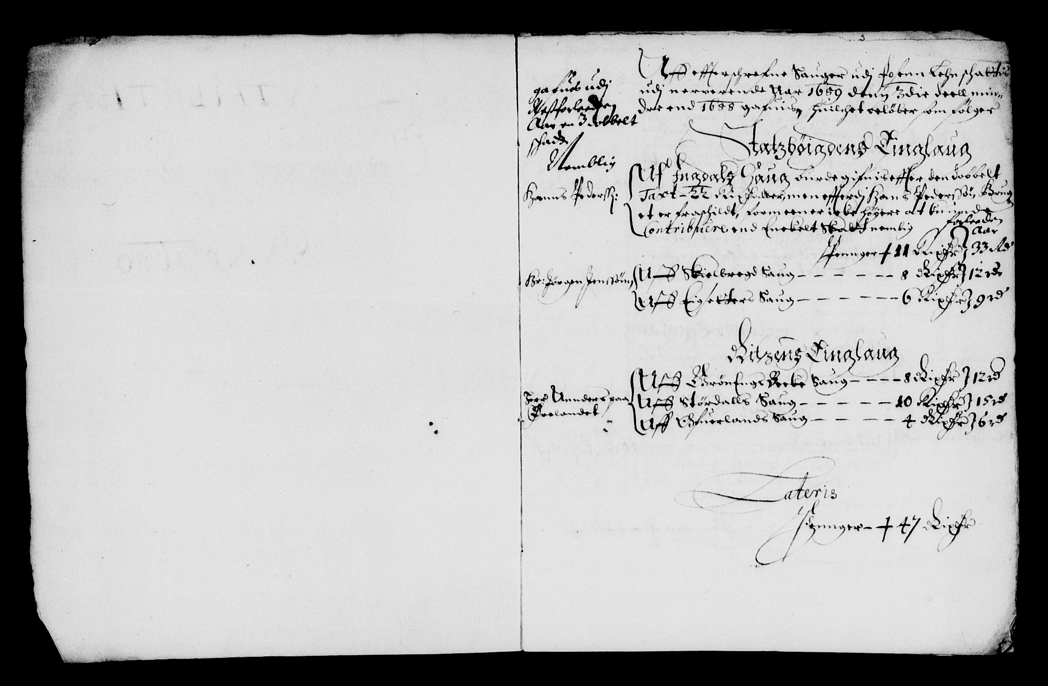 Rentekammeret inntil 1814, Reviderte regnskaper, Lensregnskaper, AV/RA-EA-5023/R/Rb/Rbw/L0140: Trondheim len, 1659-1660