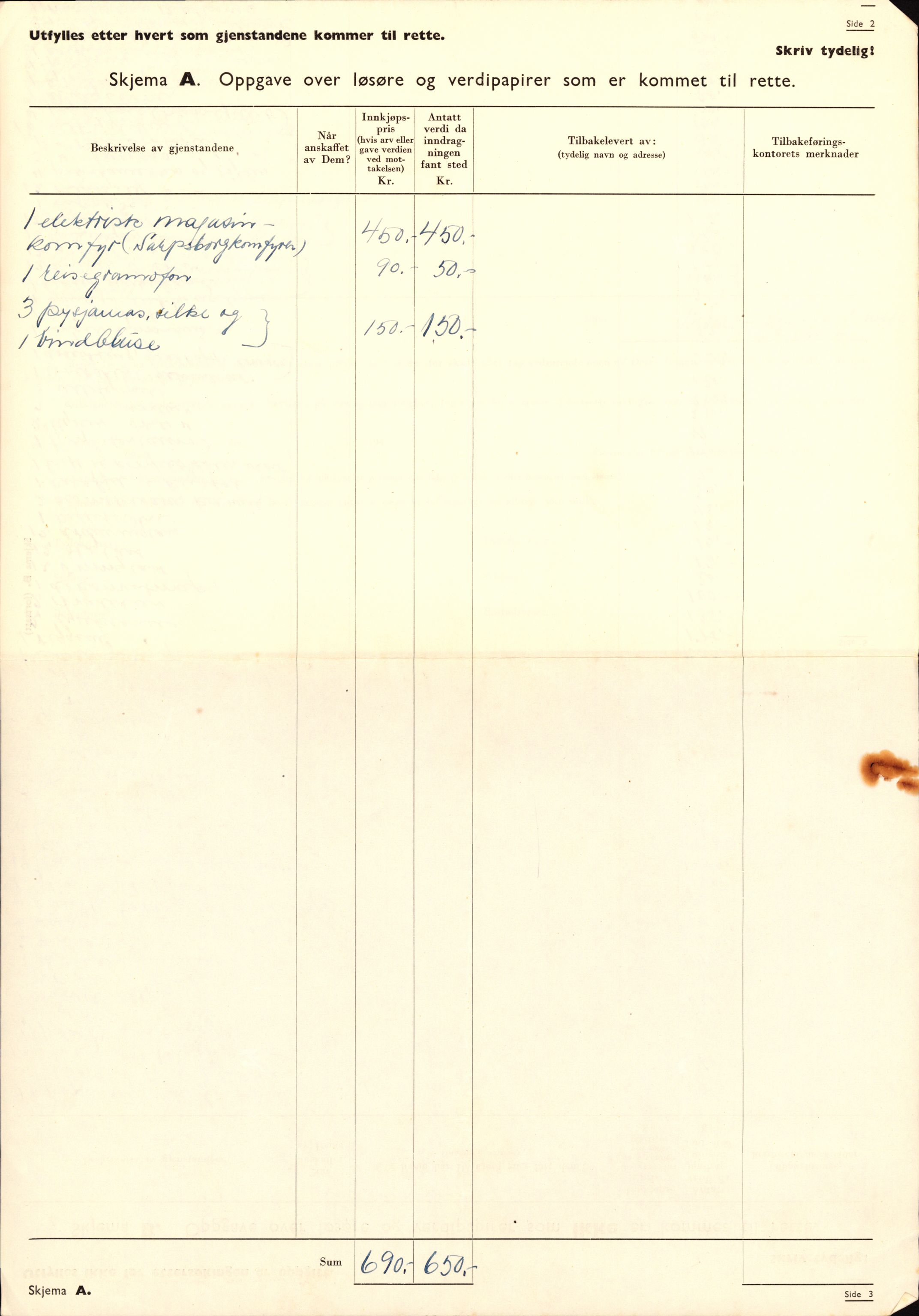 Justisdepartementet, Tilbakeføringskontoret for inndratte formuer, AV/RA-S-1564/H/Hc/Hcc/L0917: --, 1945-1947, p. 482