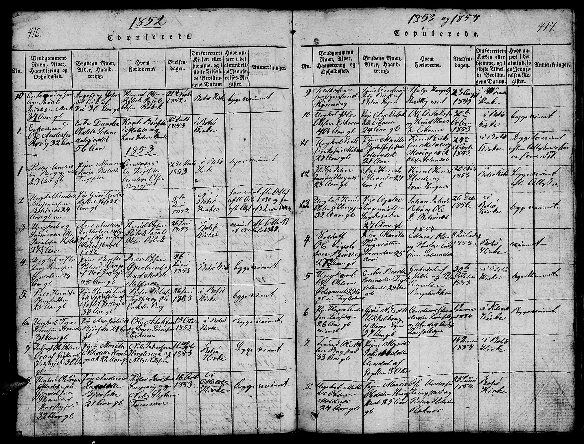 Ministerialprotokoller, klokkerbøker og fødselsregistre - Møre og Romsdal, SAT/A-1454/555/L0665: Parish register (copy) no. 555C01, 1818-1868, p. 416-417