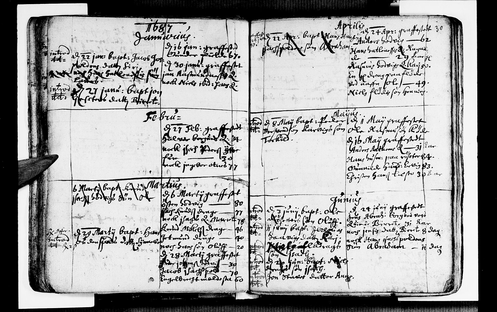 Selje sokneprestembete, AV/SAB-A-99938/H/Ha/Haa/Haaa: Parish register (official) no. A 1, 1668-1696, p. 30