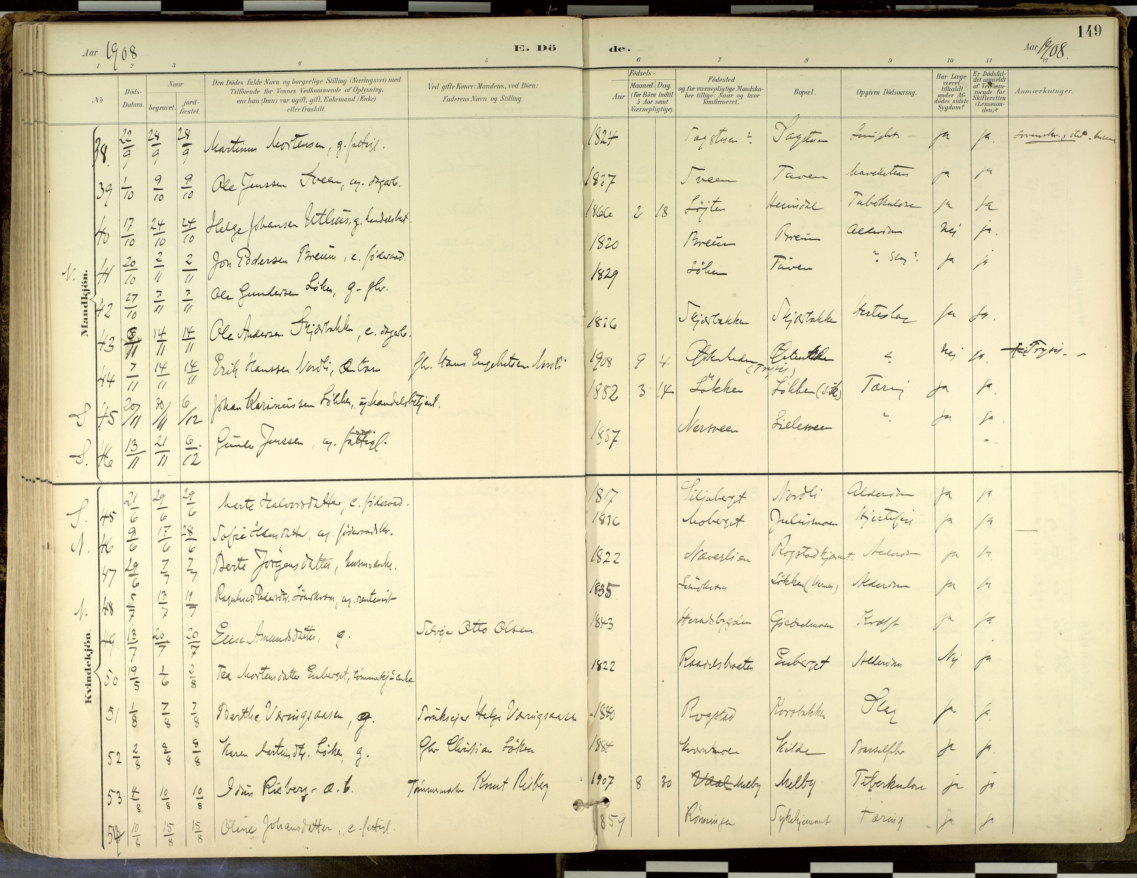 Elverum prestekontor, AV/SAH-PREST-044/H/Ha/Haa/L0018: Parish register (official) no. 18, 1894-1914, p. 149