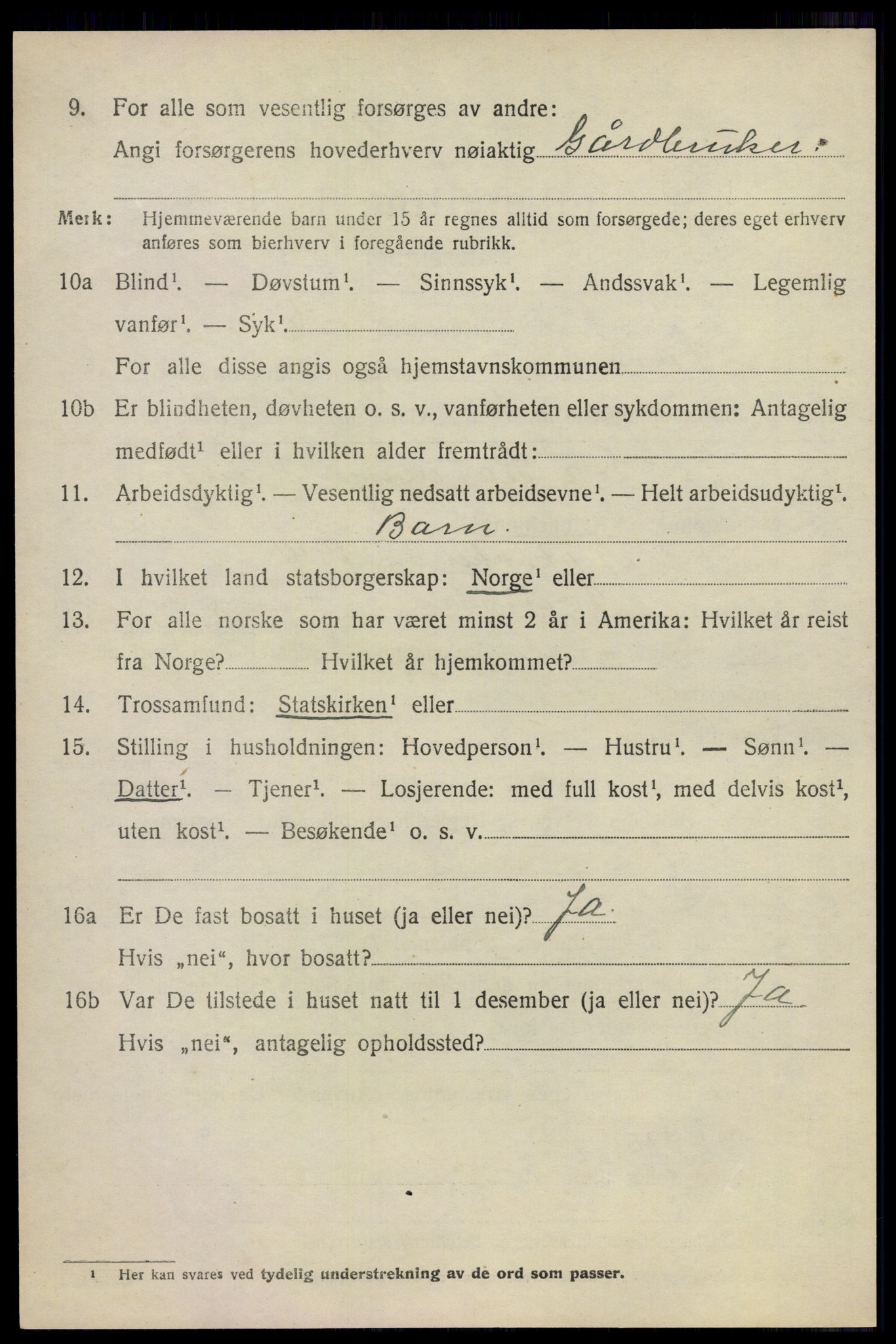 SAO, 1920 census for Sørum, 1920, p. 3400