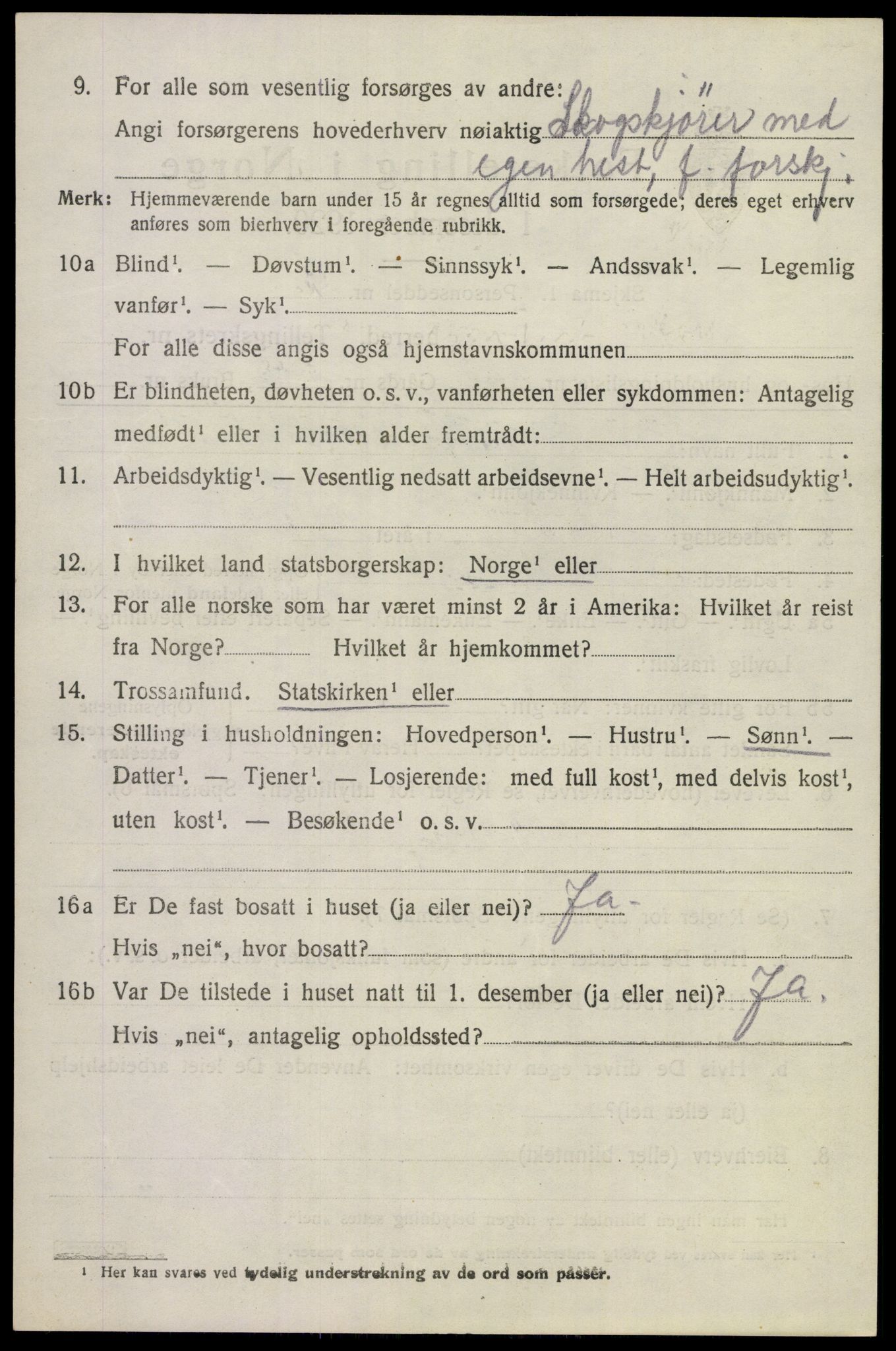 SAKO, 1920 census for Lier, 1920, p. 21913