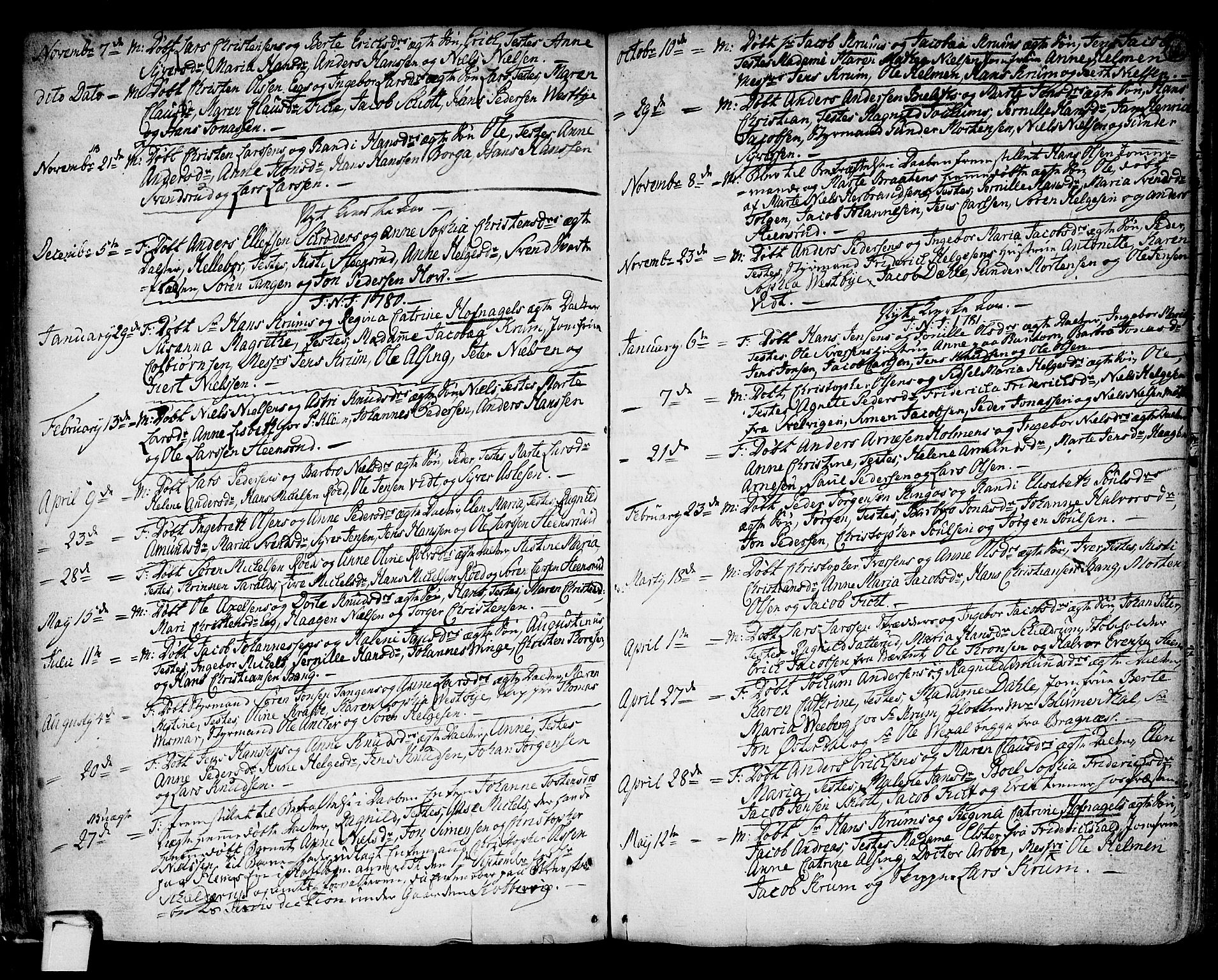 Strømsø kirkebøker, AV/SAKO-A-246/F/Fb/L0002: Parish register (official) no. II 2, 1739-1814, p. 62