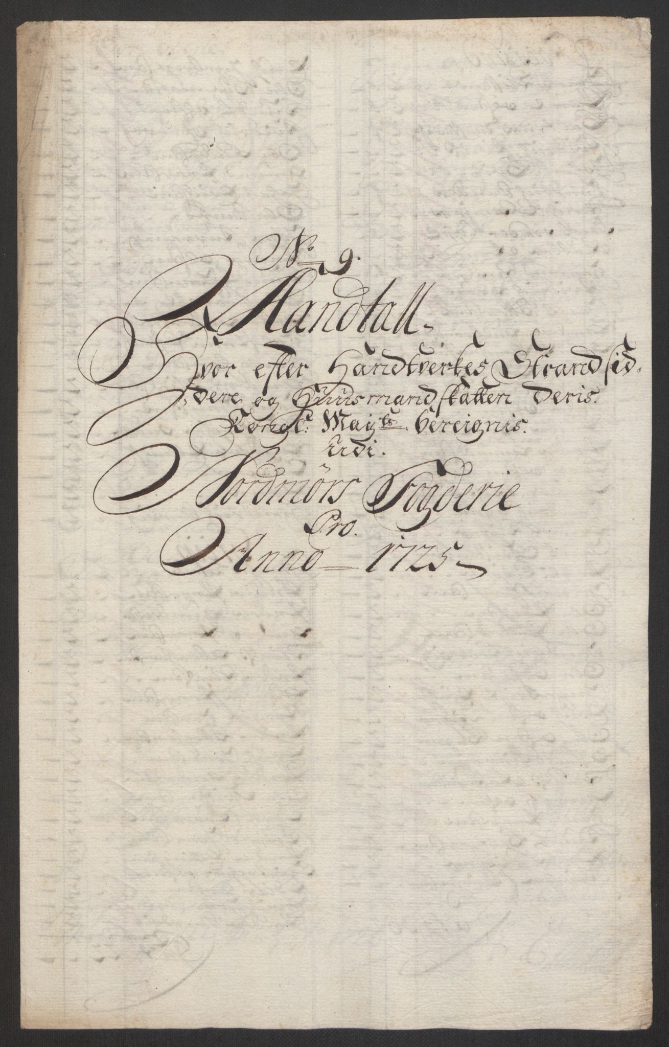 Rentekammeret inntil 1814, Reviderte regnskaper, Fogderegnskap, RA/EA-4092/R56/L3758: Fogderegnskap Nordmøre, 1725, p. 129