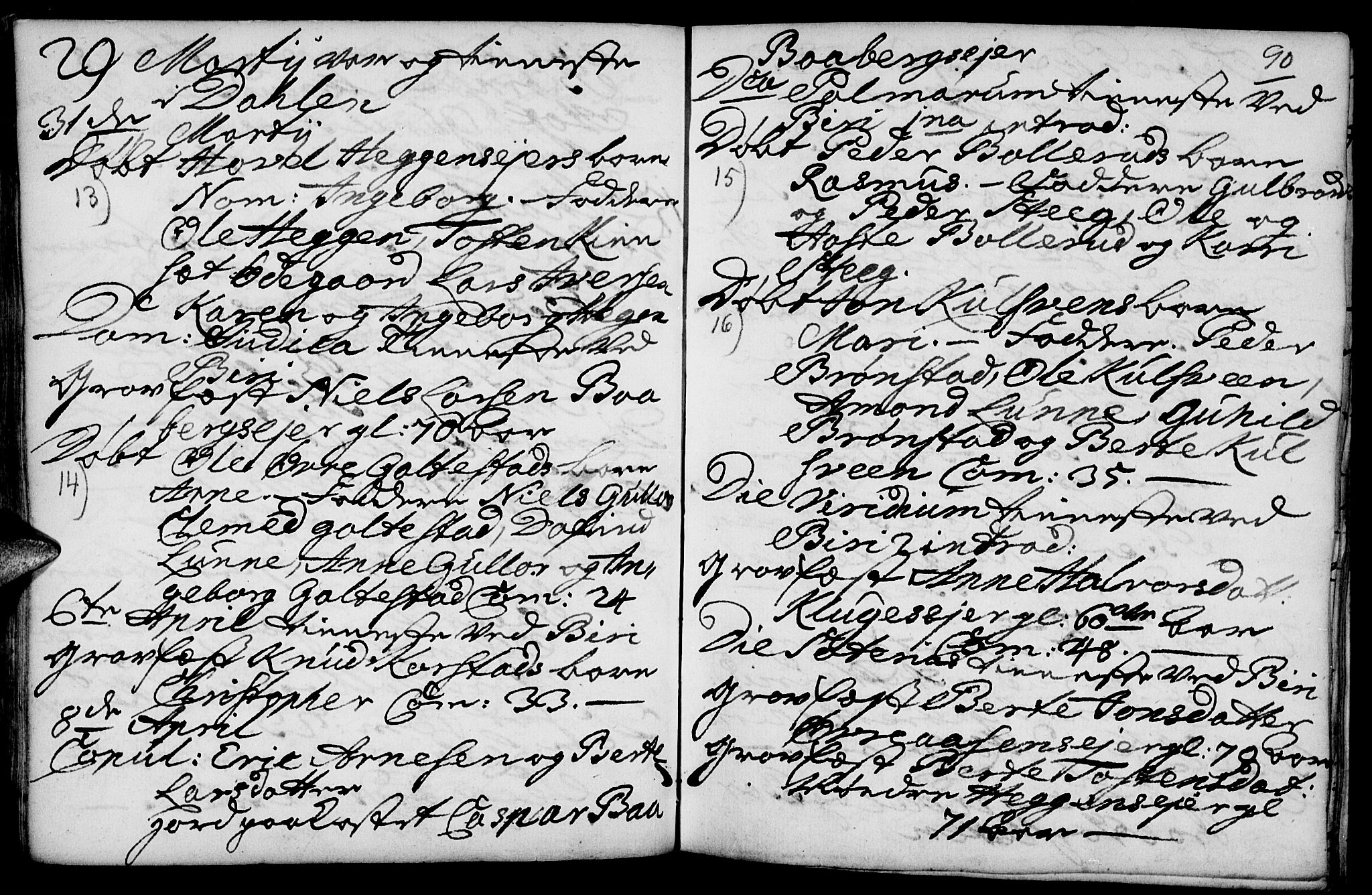 Biri prestekontor, AV/SAH-PREST-096/H/Ha/Haa/L0001: Parish register (official) no. 1, 1730-1754, p. 90